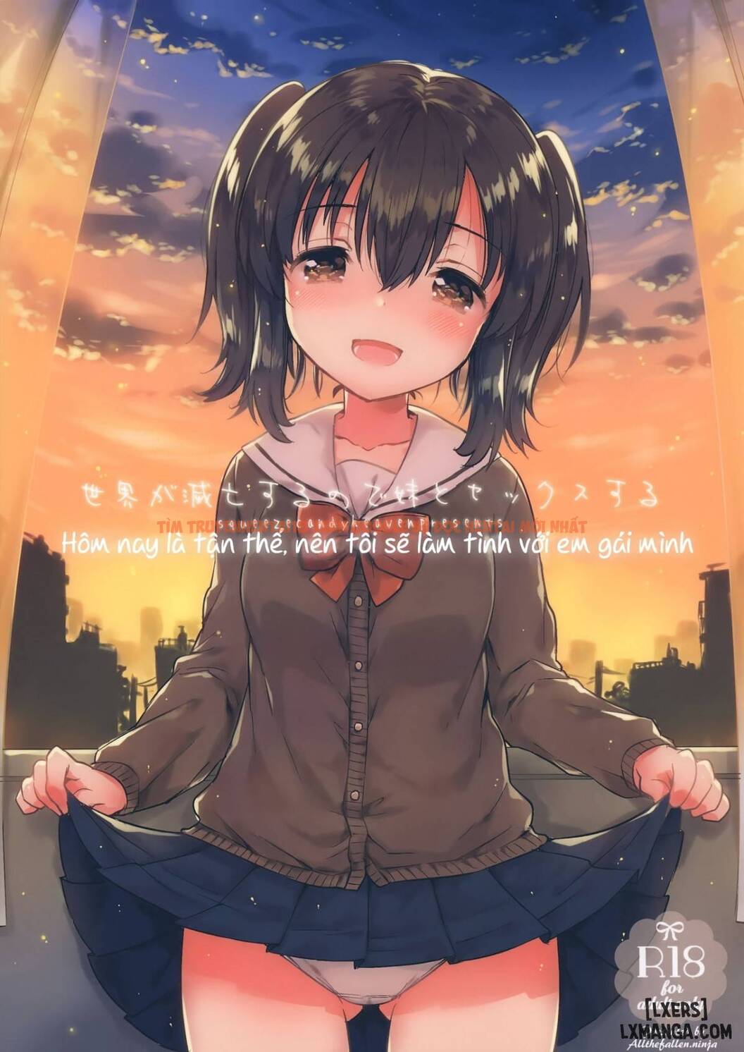 Xem ảnh 0 trong truyện hentai Sekai Ga Metsubou Suru Node Imouto To Sex Suru - One Shot - hentaitvn.net