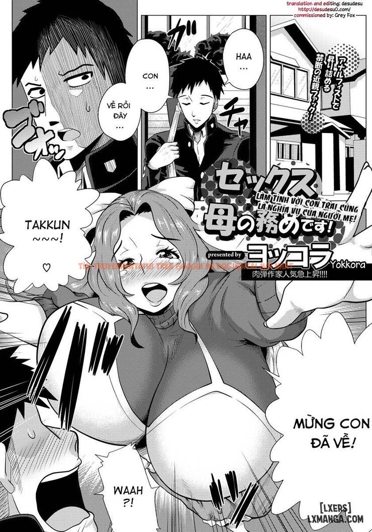 Trang truyện 0 trong truyện tranh Sex Mo Haha No Tsutome Desu - One Shot - hentai24h.pro