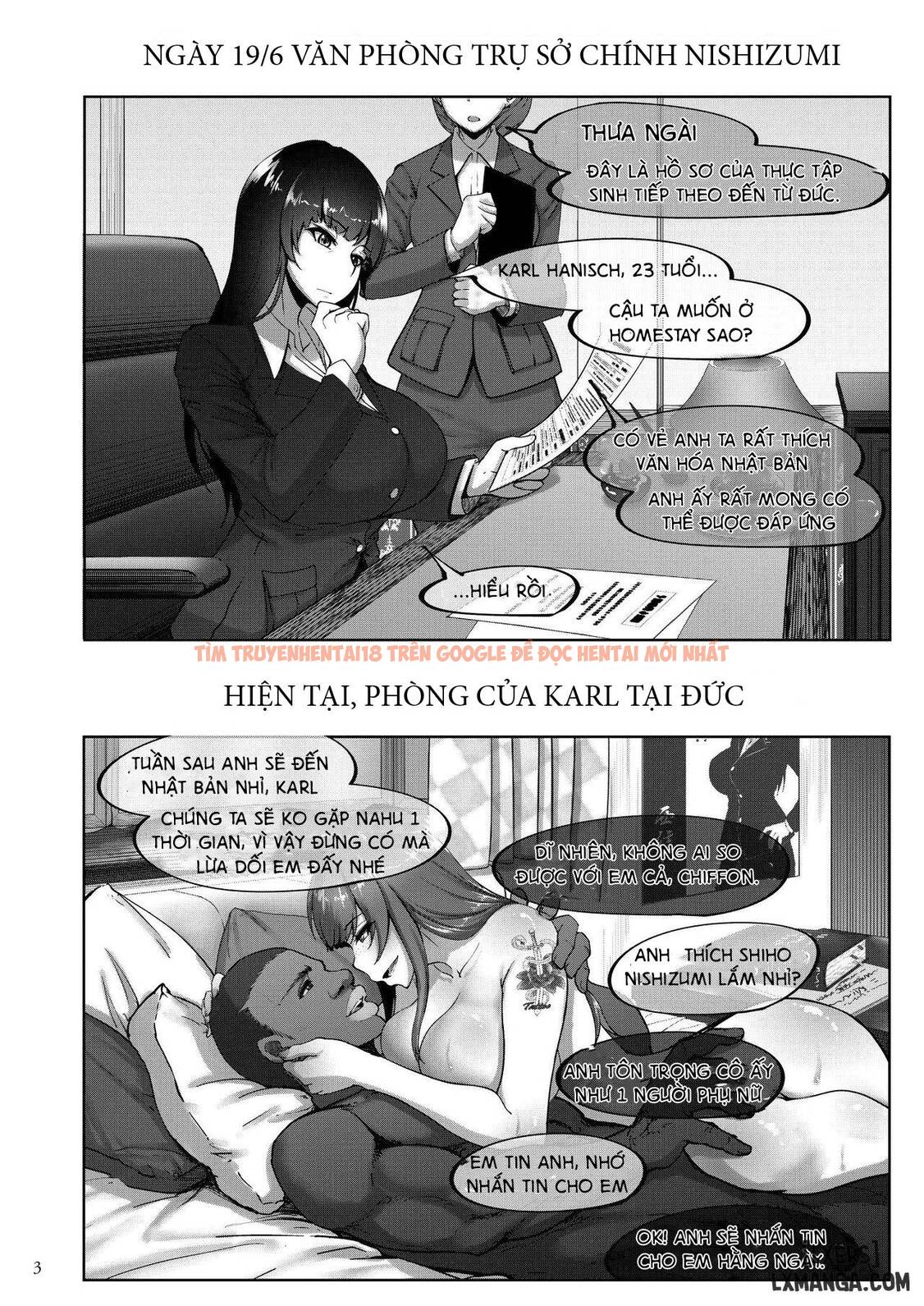 Trang truyện 1 trong truyện tranh Shiho-san Lên Giường Cùng Thanh Niên Da Đen Người Đức - One Shot - hentai24h.pro