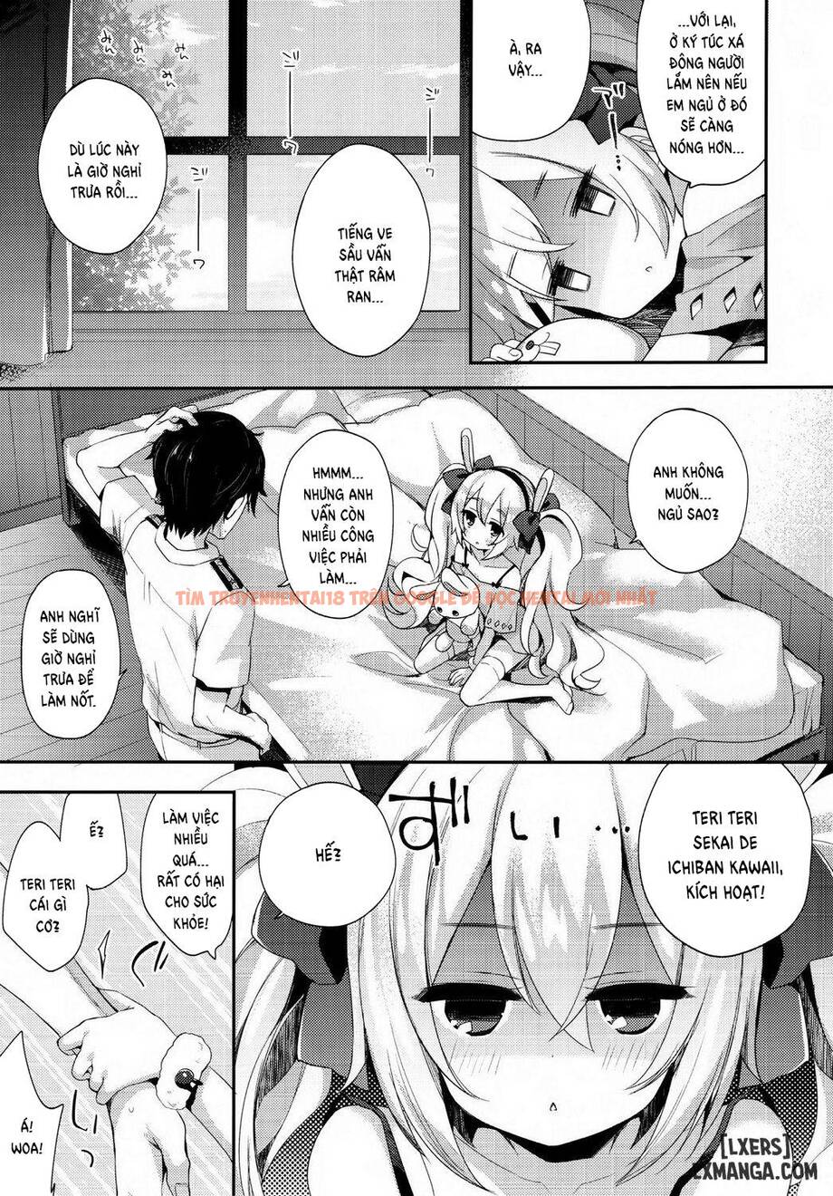 Trang truyện 5 trong truyện tranh Shikikan, Kyou Wa Atsui Kara Laffey To Nenne… Shiyo - One Shot - truyentvn.net