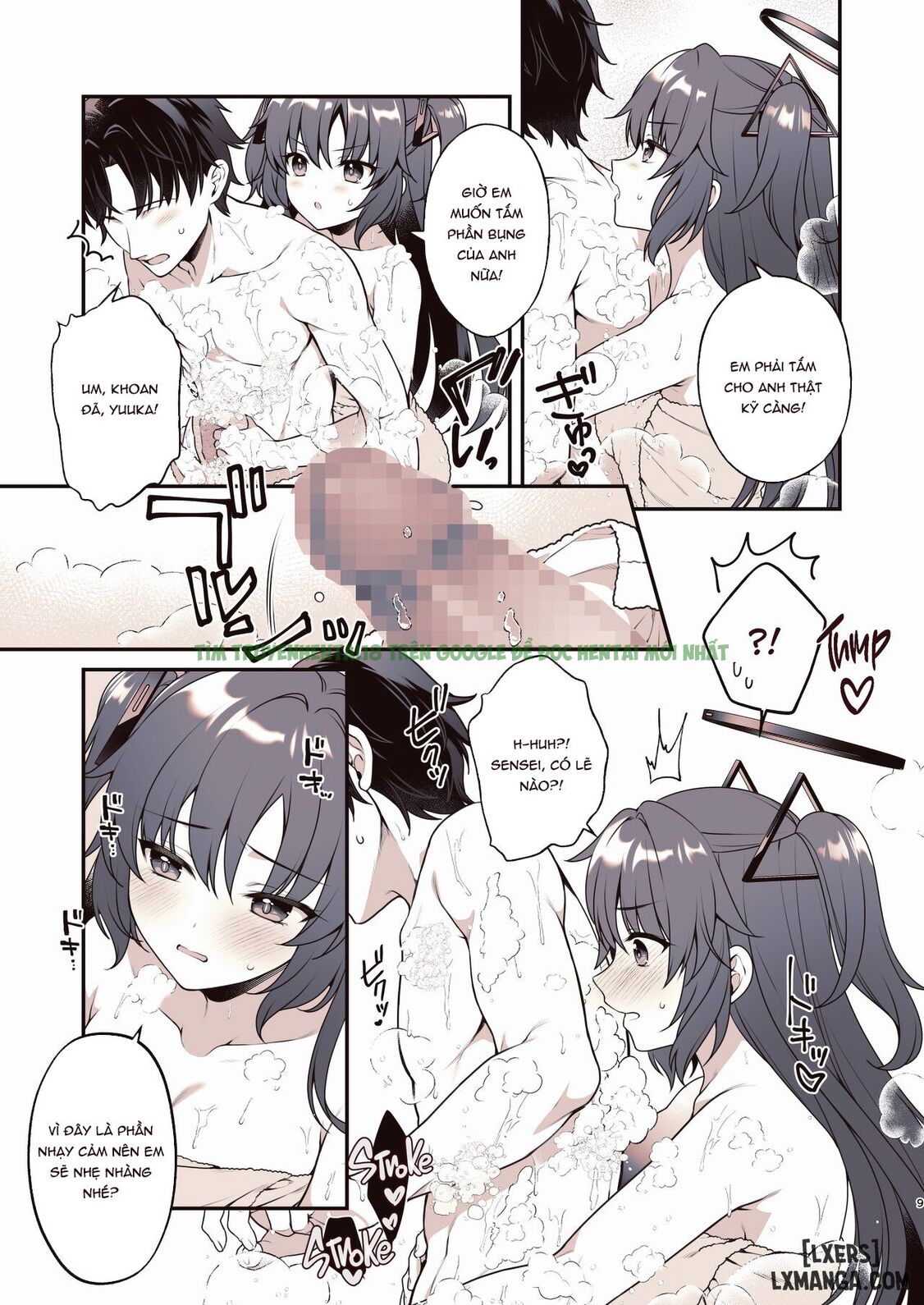 Hình ảnh 7 trong Shower De Yuuka To | Shower Time With Yuuka! - Chap 1 - Hentaimanhwa.net