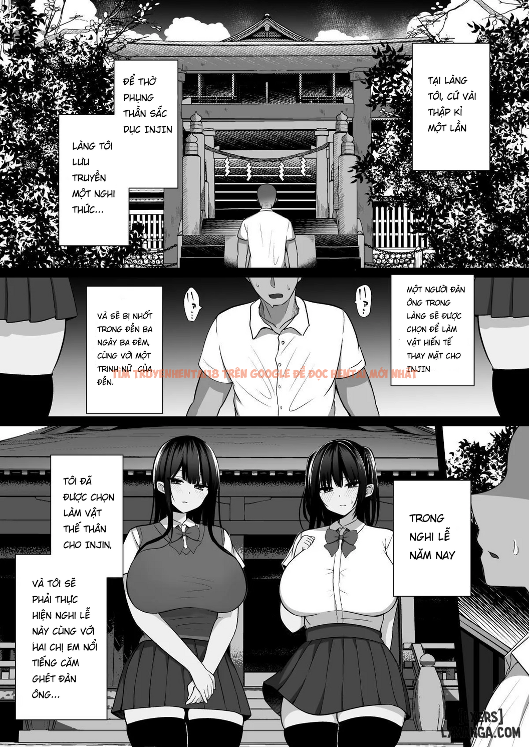 Xem ảnh 1 trong truyện hentai Shrine Maidens Of Injin: Mating Ritual With 2 Busty Miko Sisters, Locked In The Lust God's Shrine! - One Shot - hentaitvn.net