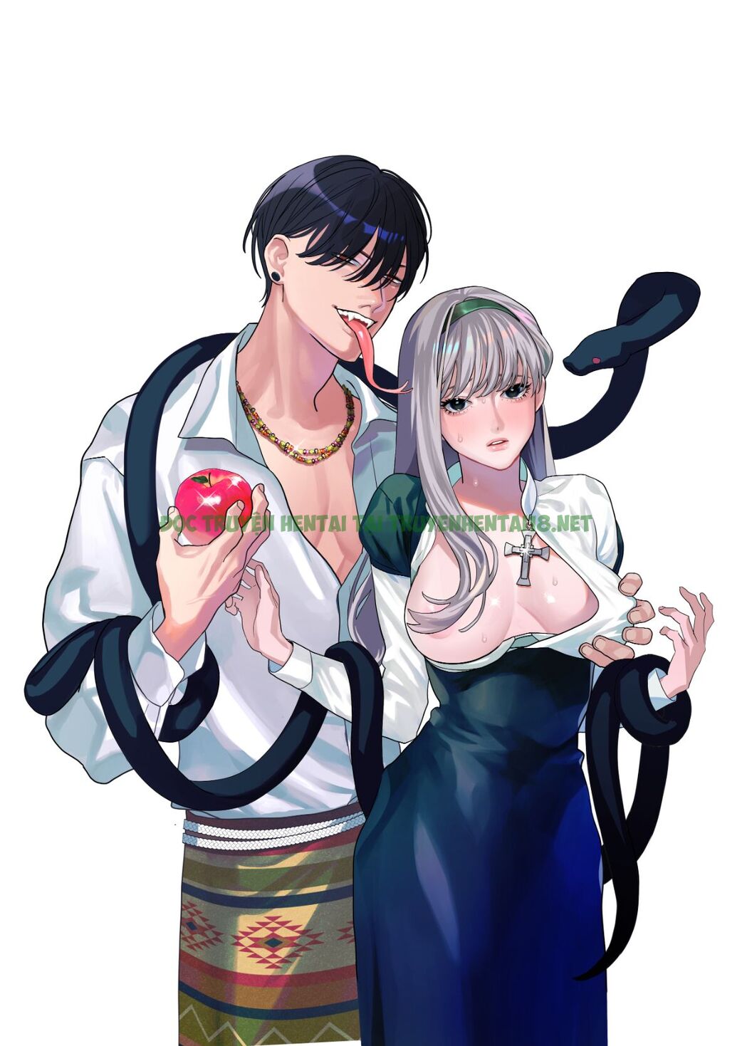 Hình ảnh 0 trong Sinful Nun Pays Penitence To The Serpent - One Shot - Hentaimanhwa.net