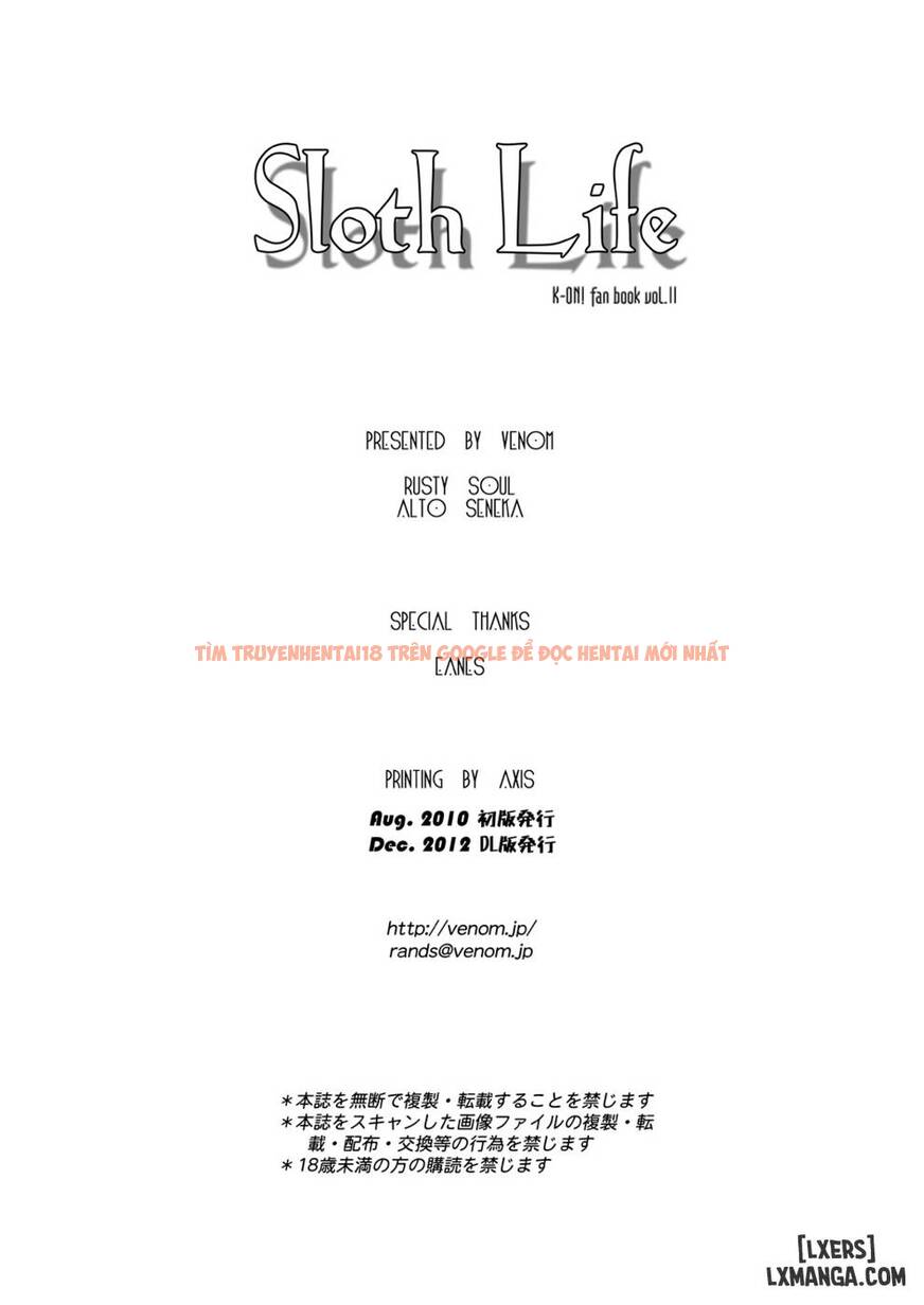 Xem ảnh 16 trong truyện hentai Sloth Life - One Shot - hentaitvn.net