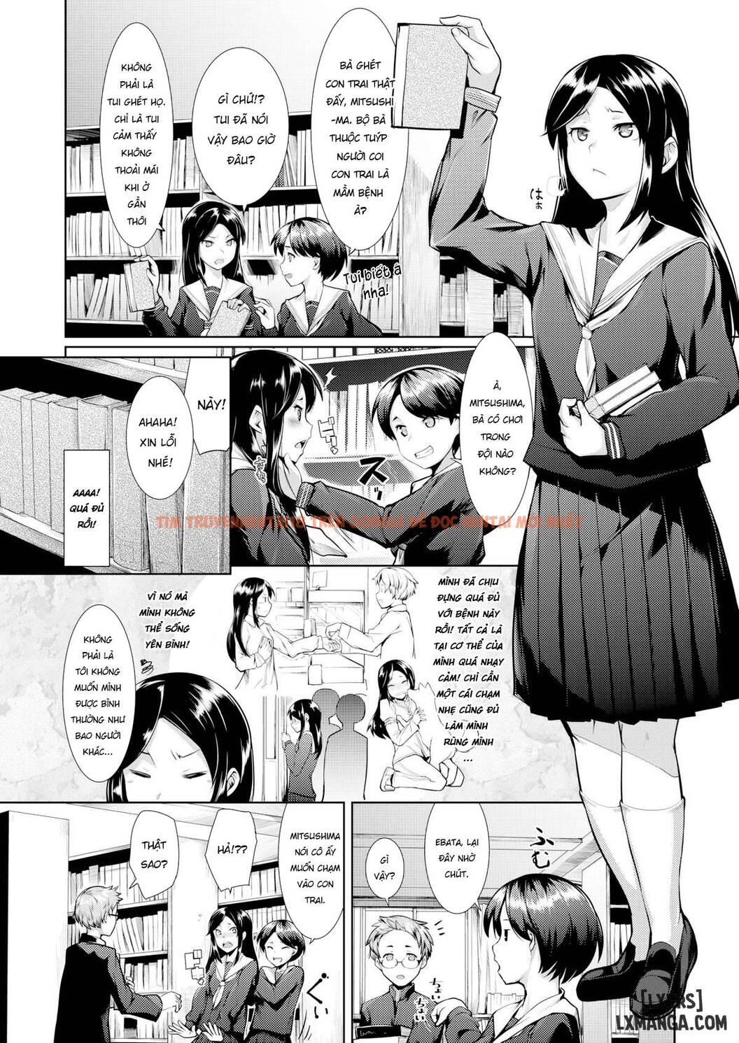 Xem ảnh 1 trong truyện hentai Suddenly In The Library - One Shot - hentaitvn.net