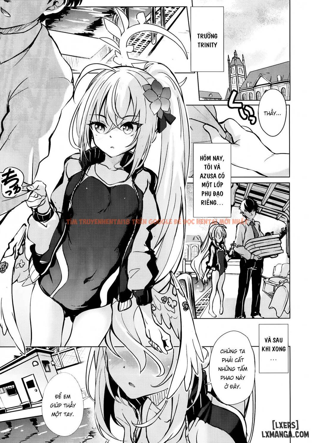 Xem ảnh 2 trong truyện hentai Sukumizu Azusa To Hoshuu Jugyou - One Shot - hentaitvn.net