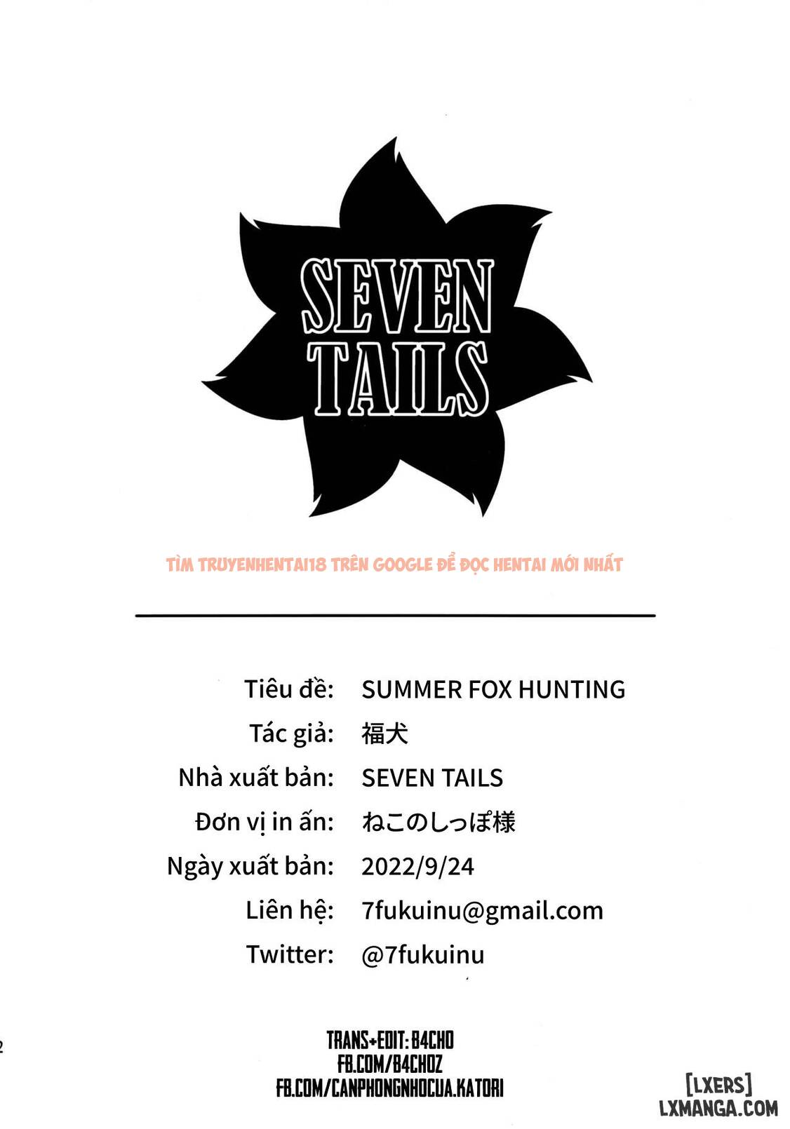 Xem ảnh 21 trong truyện hentai Summer Fox Hunting - mèo méo meo - hentaitvn.net