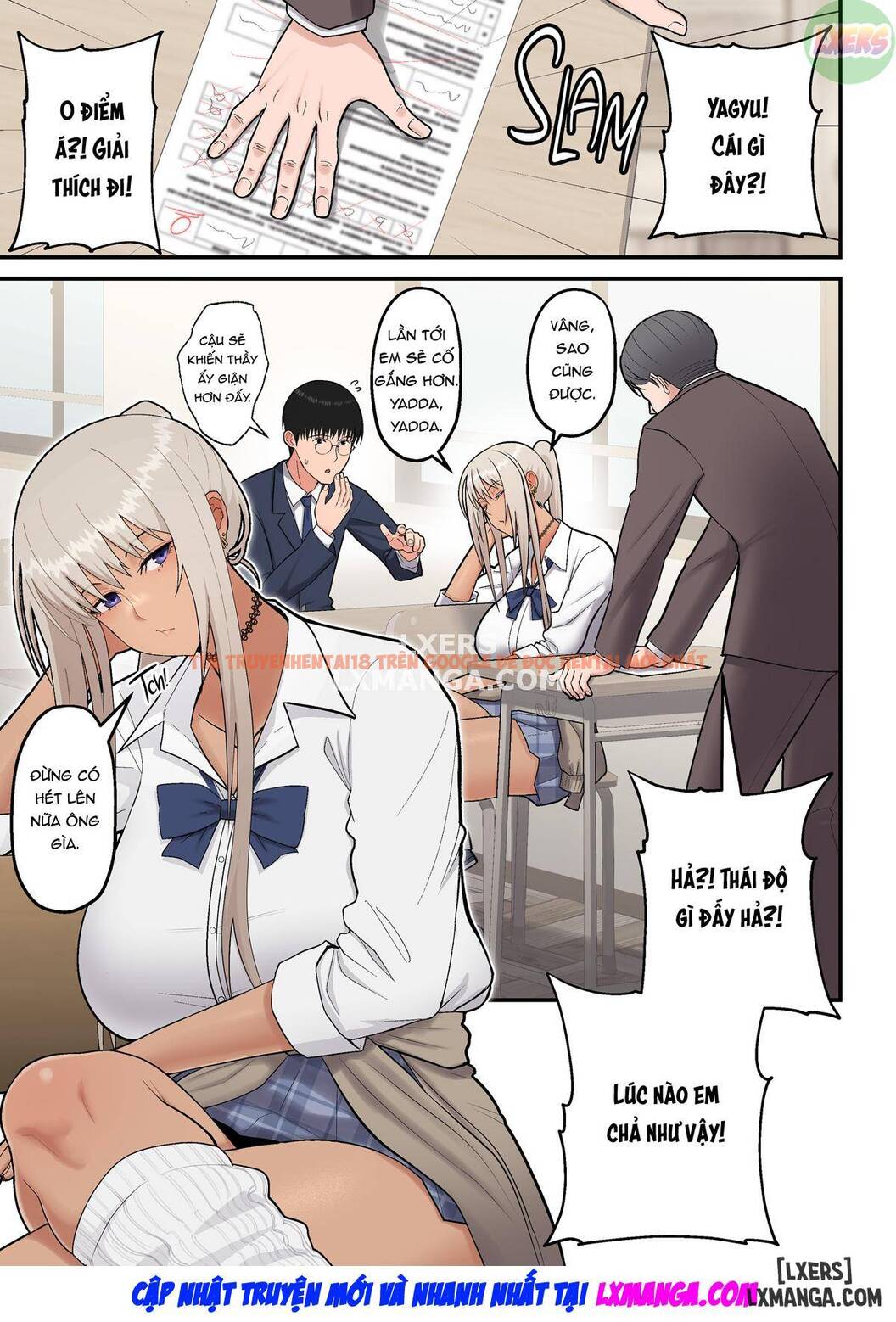 Xem ảnh Tình Yêu Ngọt Ngào Với Cô Gái Gyaru Tóc Vàng - One Shot - 4 - HentaiTruyen.fun