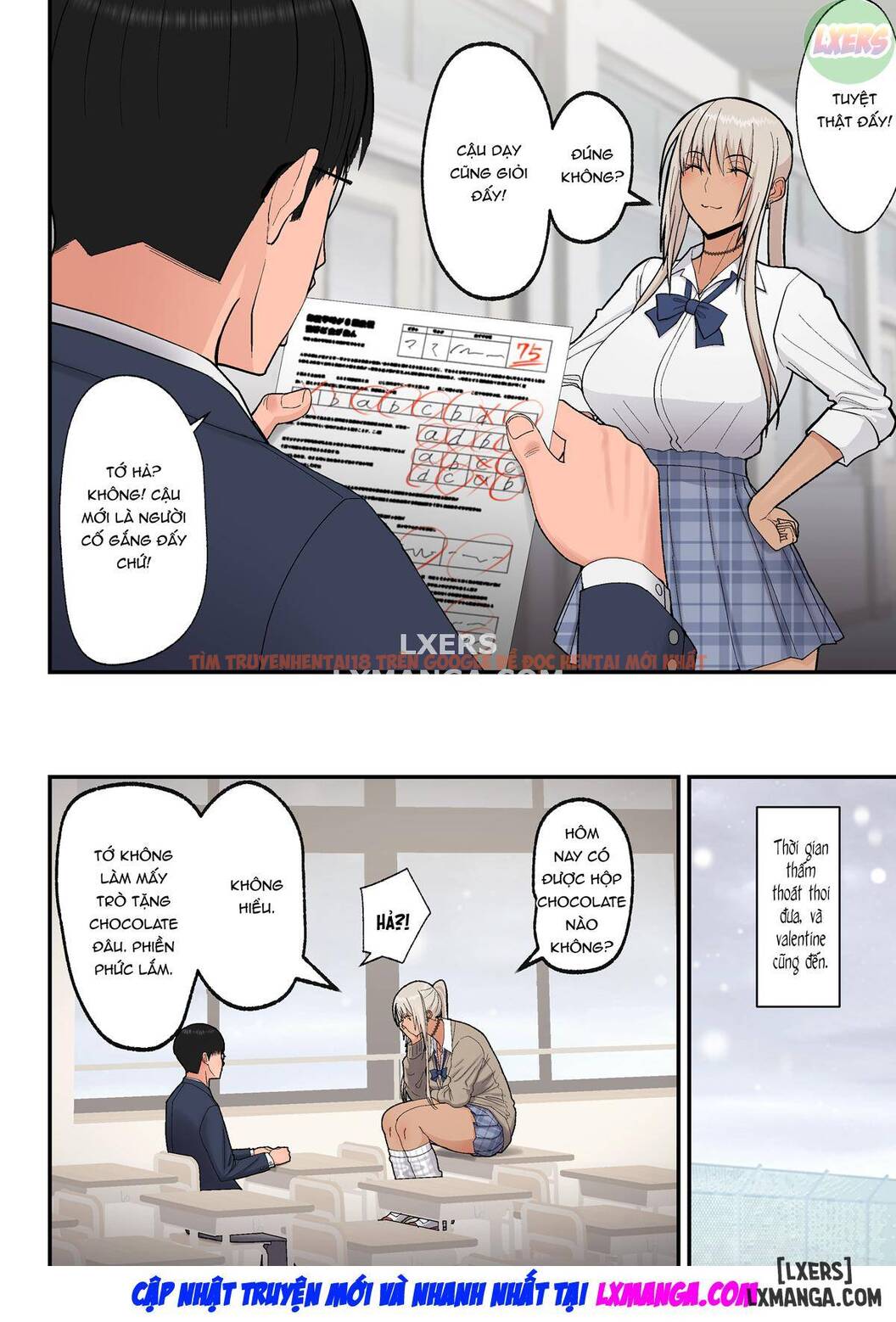 Xem ảnh Tình Yêu Ngọt Ngào Với Cô Gái Gyaru Tóc Vàng - One Shot - 7 - HentaiTruyen.fun