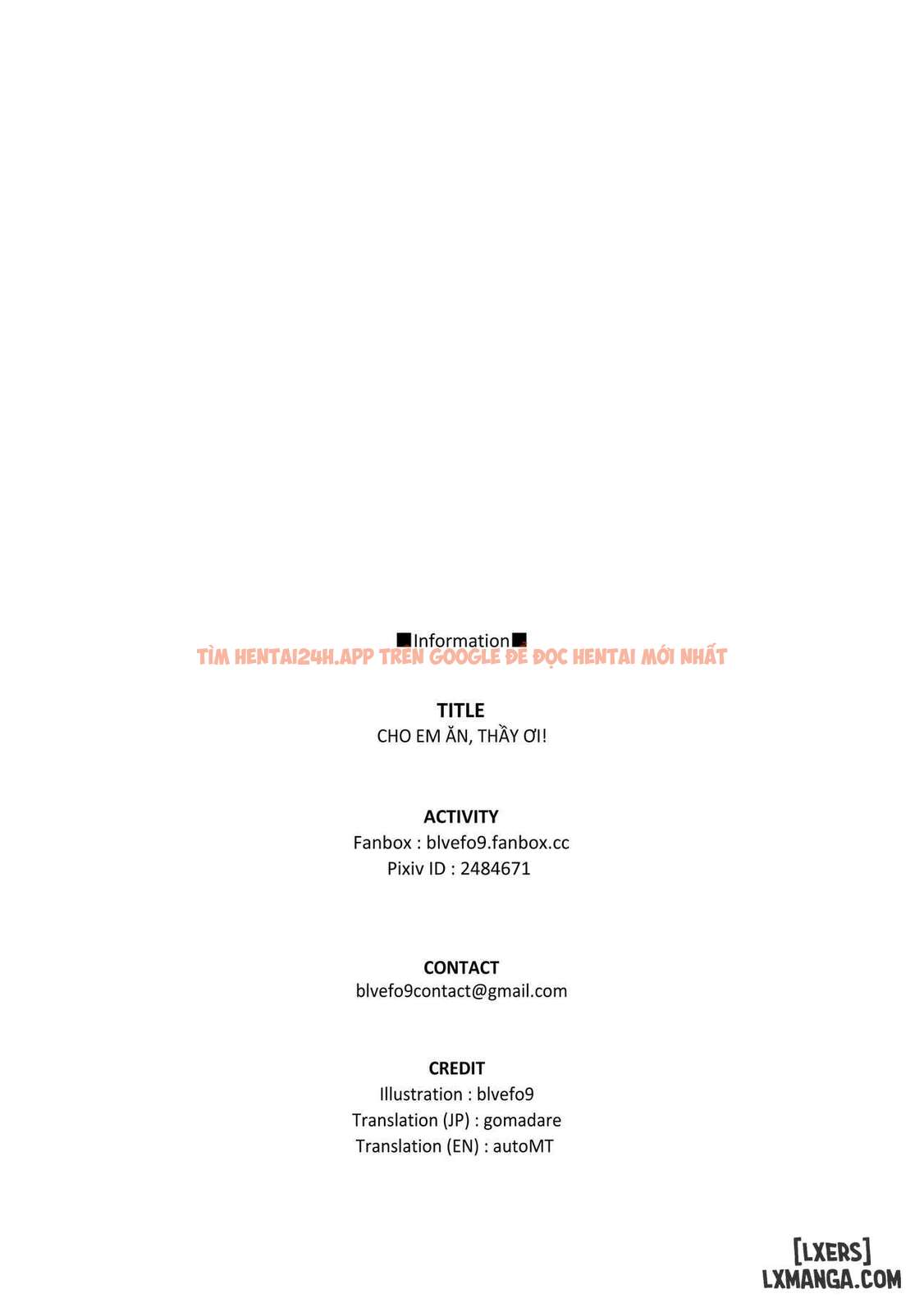 Tabesasete, Sensei - One Shot