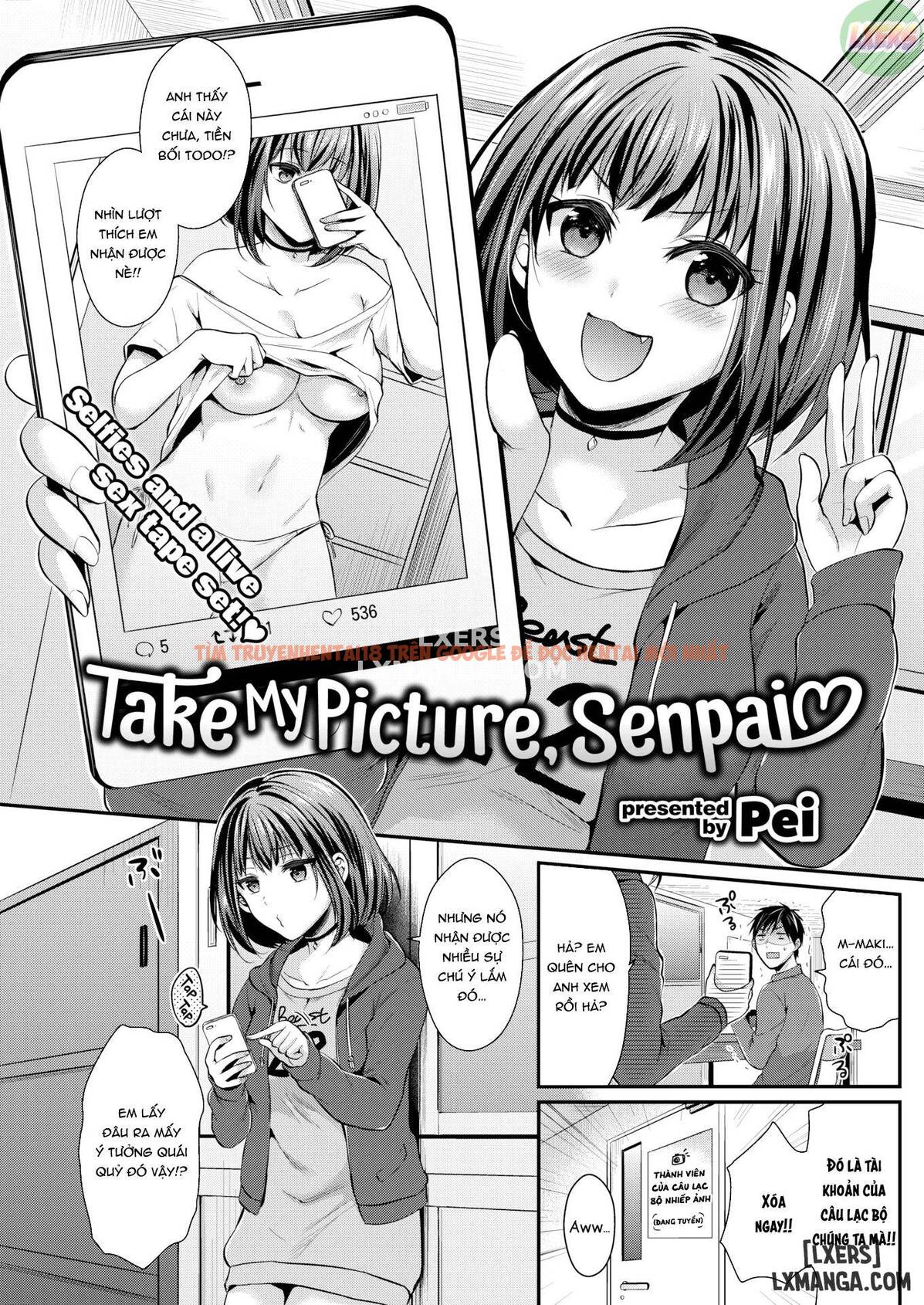 Xem ảnh 3 trong truyện hentai Take My Picture, Senpai - One Shot - hentaitvn.net