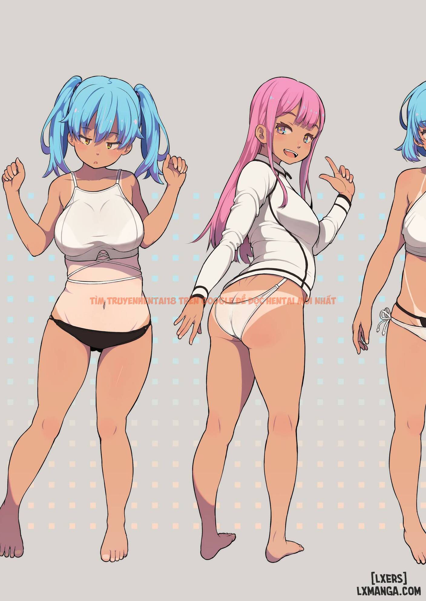 Trang truyện 44 trong truyện tranh Tanned Girl + Blue Hair Anthology - OneShot - lxmanga.org