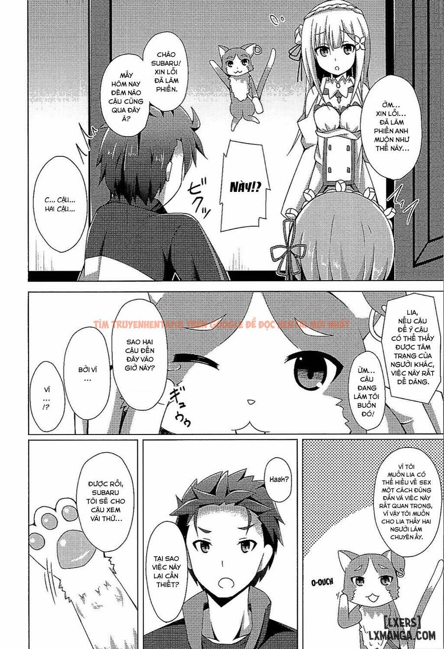 Trang truyện 4 trong truyện tranh Teach Me, Rem-sensei! An Introduction To Sex With Emilia-tan - One Shot - lxmanga.org