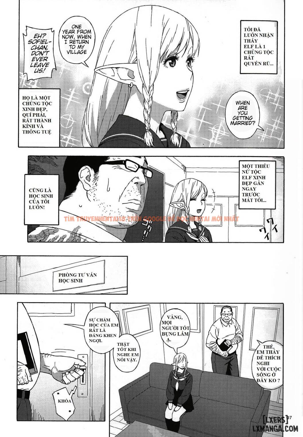 Xem ảnh 4 trong truyện hentai Tenkousei Jk Elf - Chapter 1 - hentaitvn.net