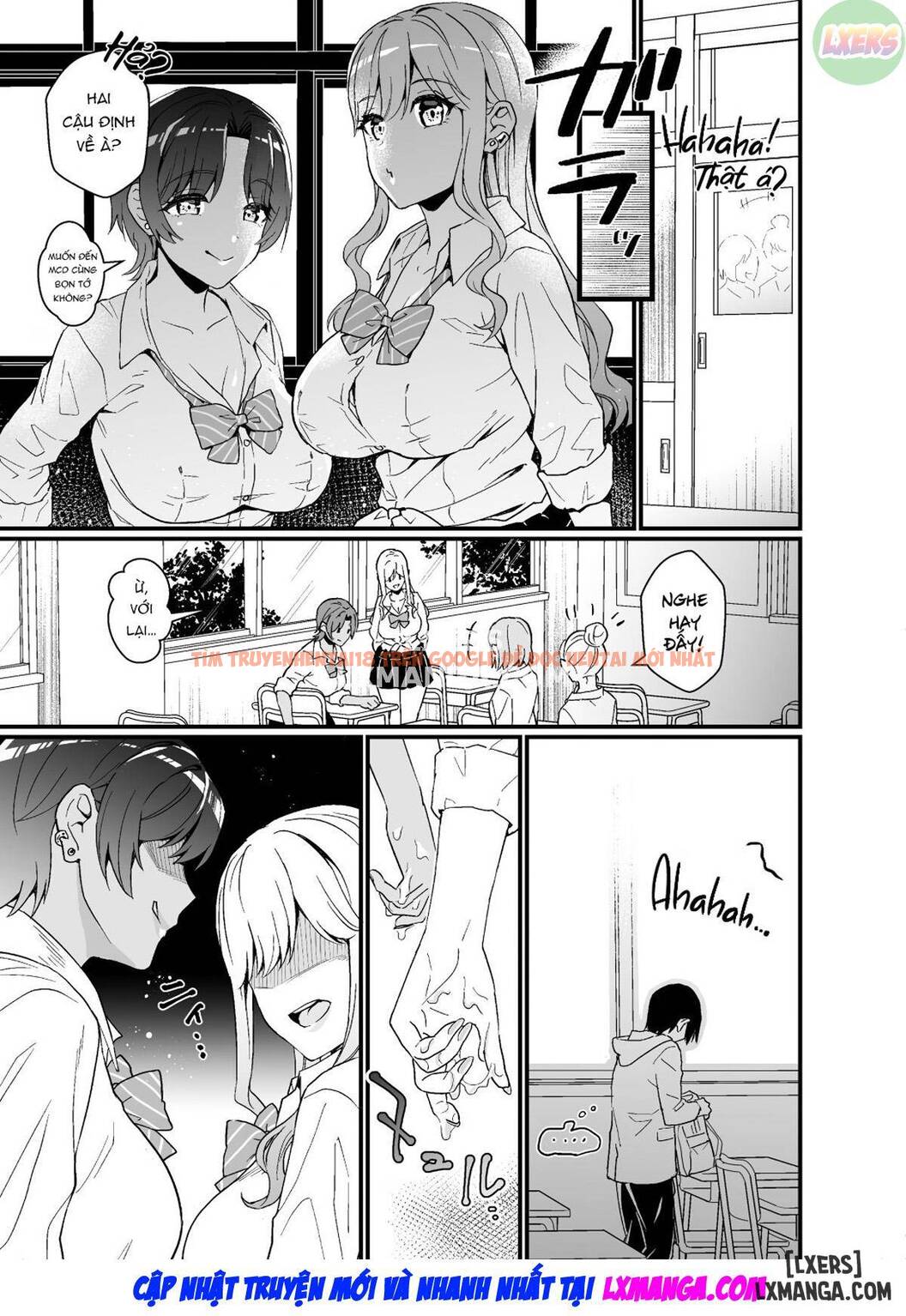 Xem ảnh 17 trong truyện hentai That Time Gyarus Asked Me To Grope Their Tits After Class - One Shot - hentaitvn.net