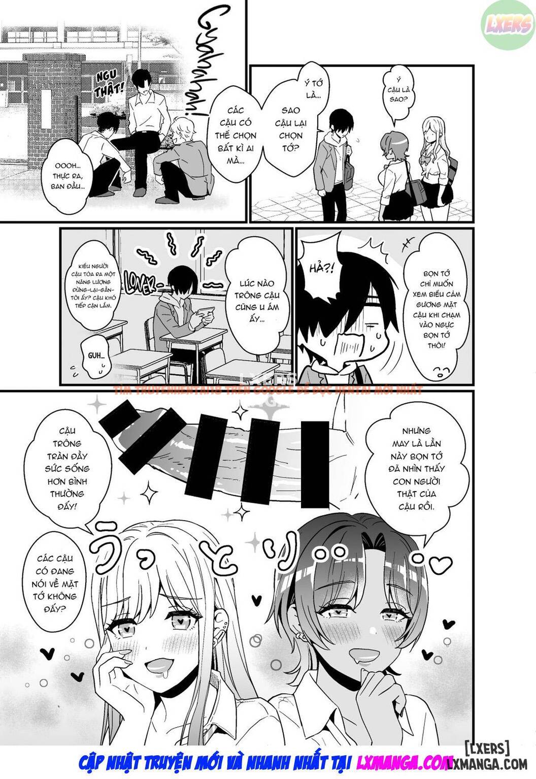 Xem ảnh 43 trong truyện hentai That Time Gyarus Asked Me To Grope Their Tits After Class - One Shot - hentaitvn.net