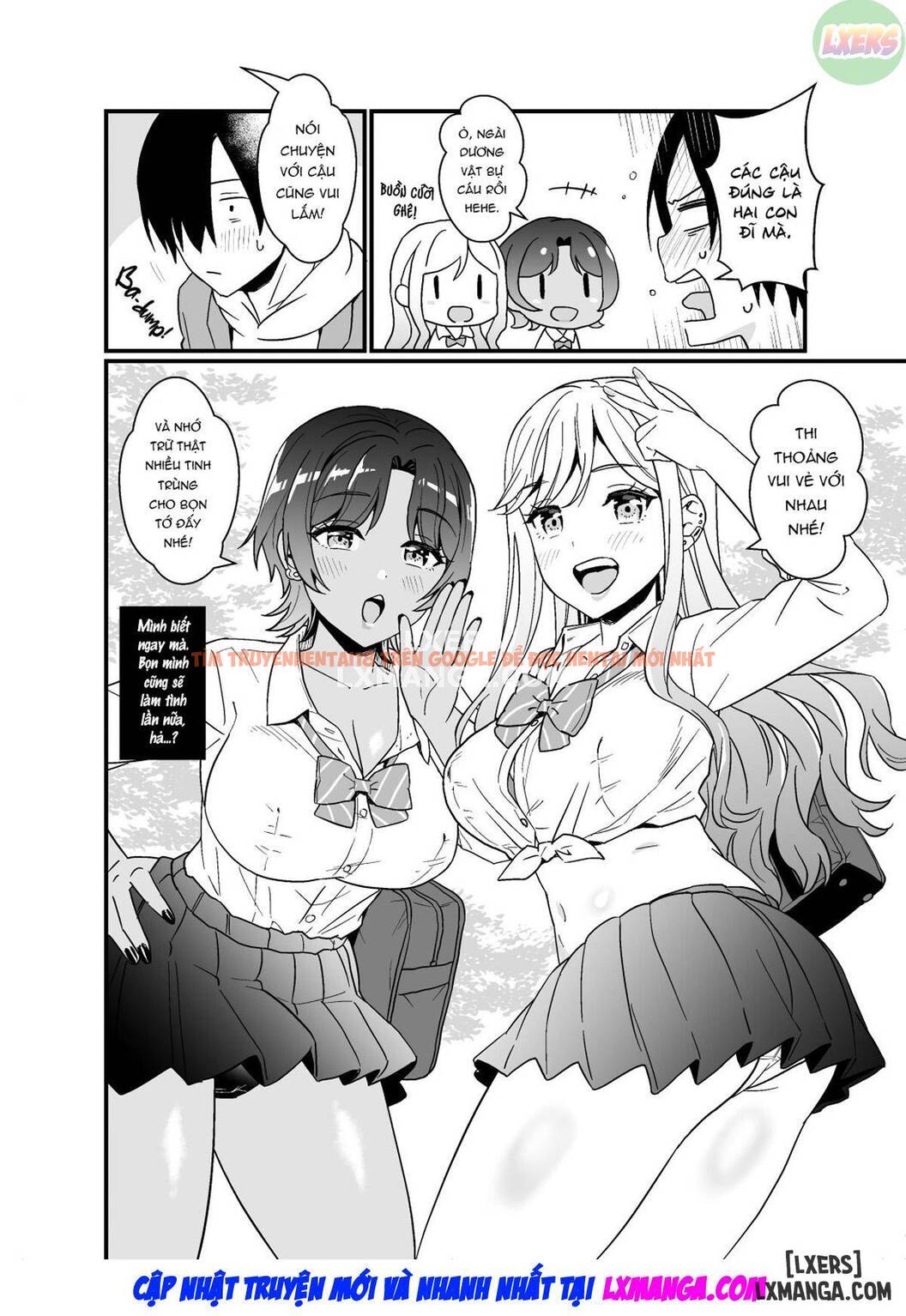 Xem ảnh 44 trong truyện hentai That Time Gyarus Asked Me To Grope Their Tits After Class - One Shot - hentaitvn.net