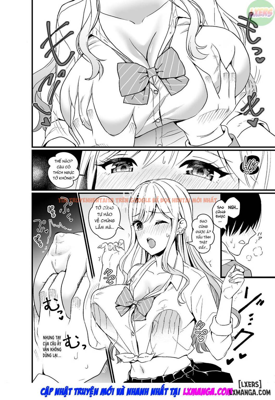 Xem ảnh 8 trong truyện hentai That Time Gyarus Asked Me To Grope Their Tits After Class - One Shot - hentaitvn.net