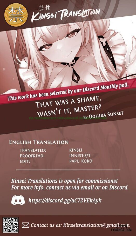 Xem ảnh 26 trong truyện hentai That Was A Shame, Wasn’t It, Master? - One Shot - truyenhentai18.net