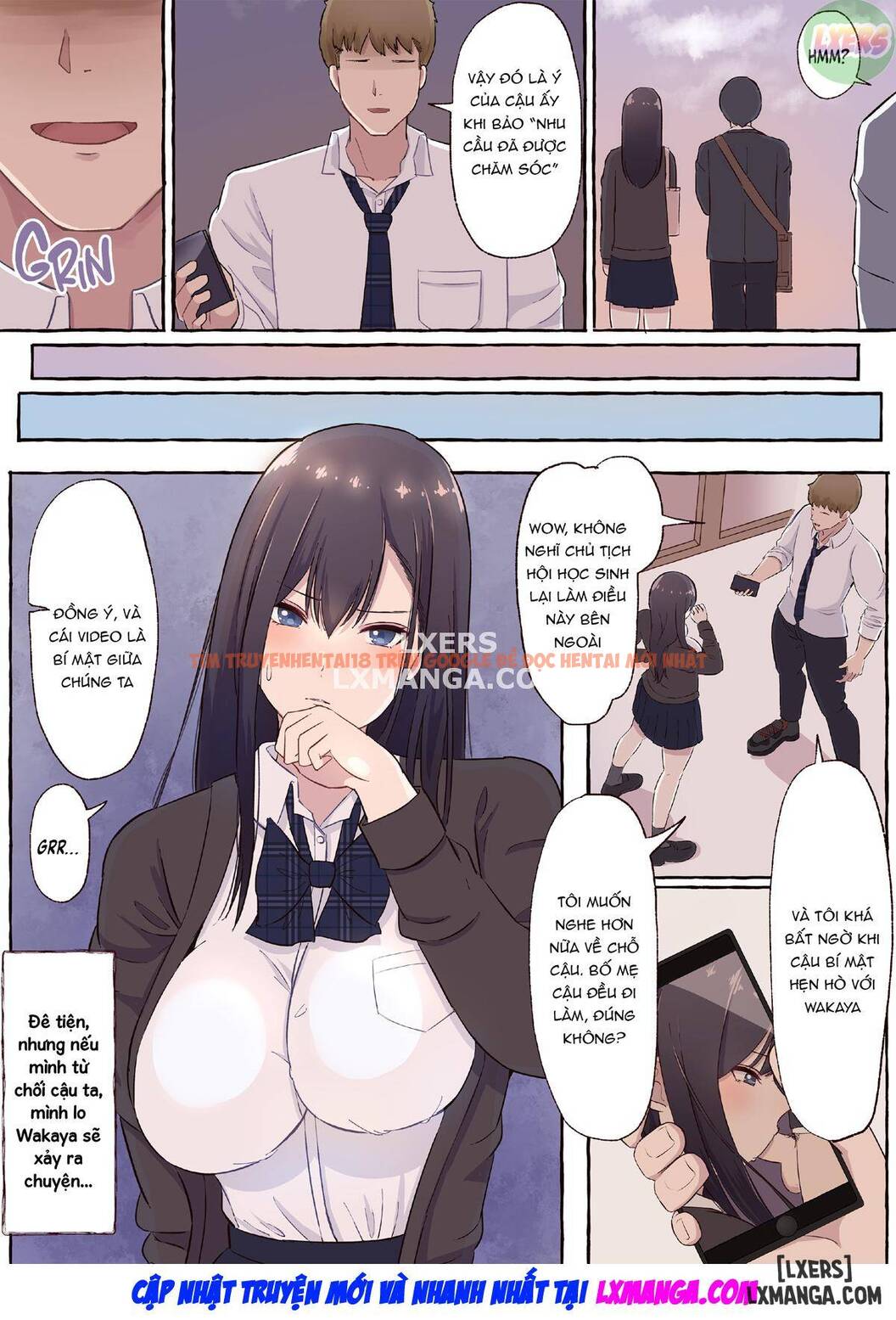 Xem ảnh 11 trong truyện hentai The Busty Class President Finds A New Lover - One Shot - hentaitvn.net