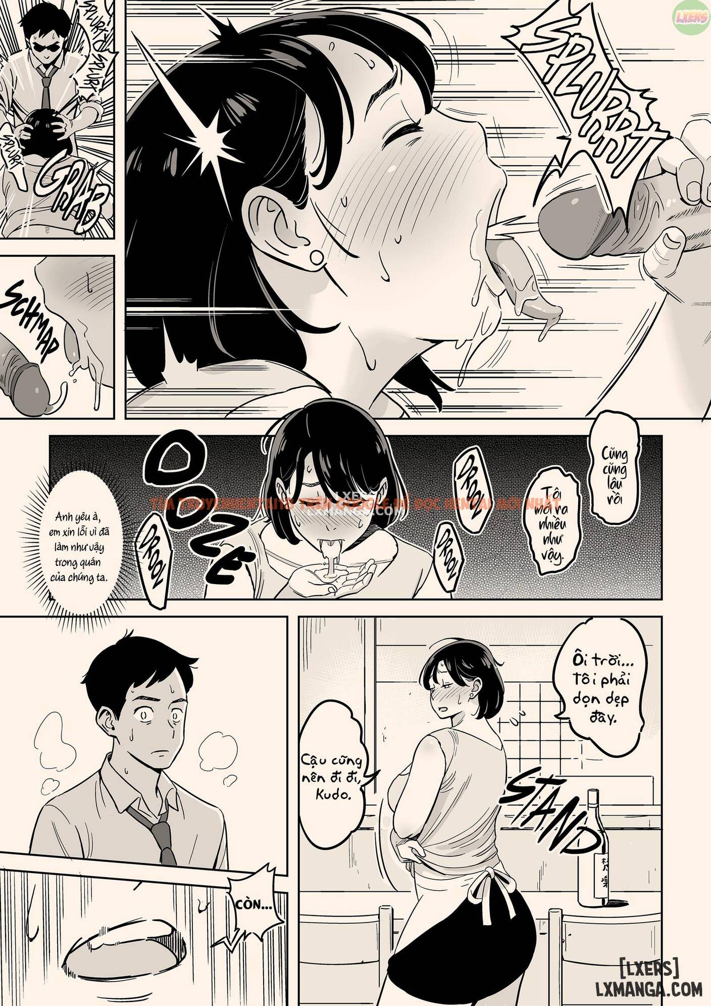 Trang truyện 19 trong truyện tranh Cô Vợ Xinh Đẹp Và Gợi Cảm Của Chủ Quán Ăn - One Shot - lxmanga.org