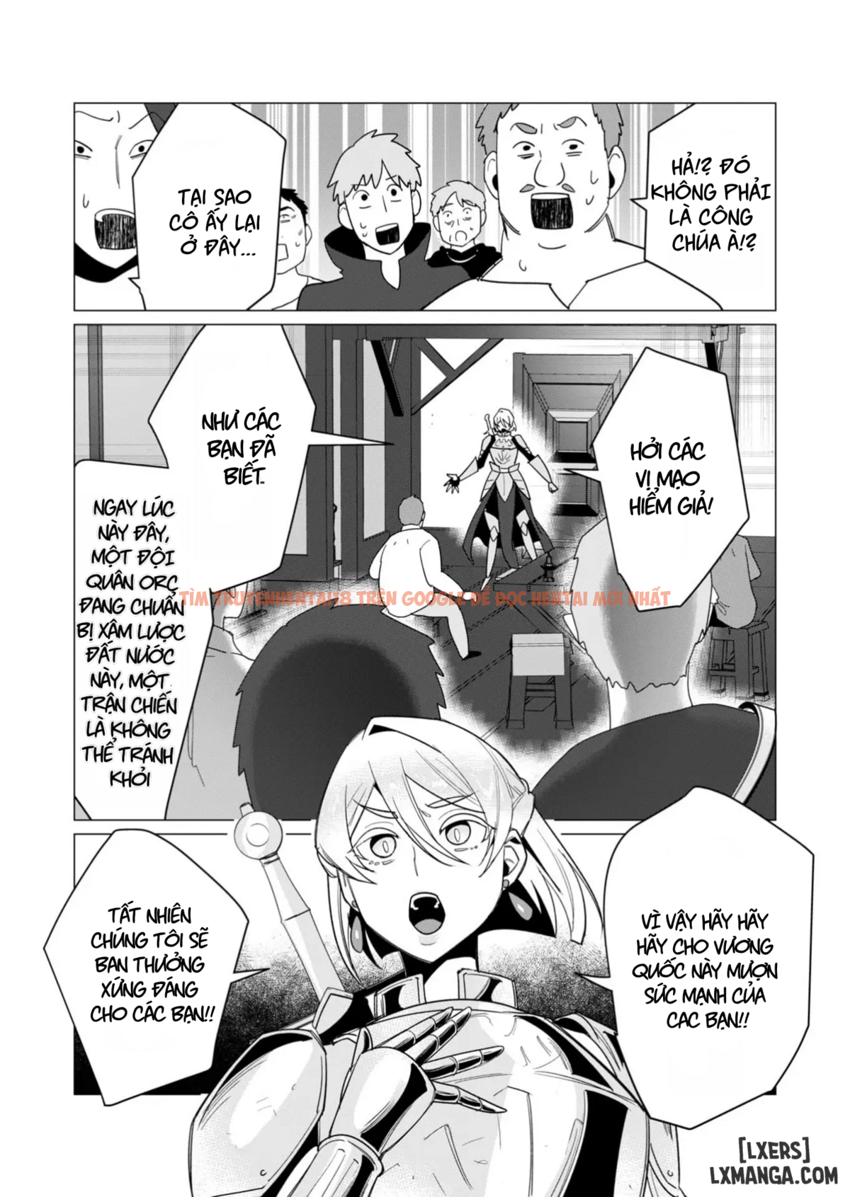 Trang truyện 16 trong truyện tranh The Hero Wants A Married Woman As A Reward - Chapter 10 : Dũng Sĩ x Nữ Hiệp Sĩ x Orc King - zhentaivn.pro