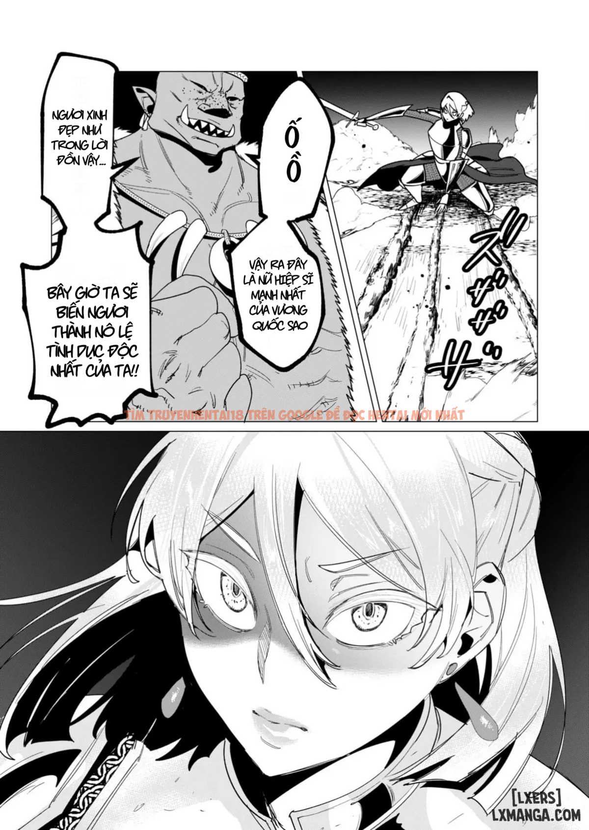 Trang truyện 17 trong truyện tranh The Hero Wants A Married Woman As A Reward - Chapter 11: Dũng Sĩ x Nữ Hiệp Sĩ x Orc King(Phần 2) - zhentaivn.pro