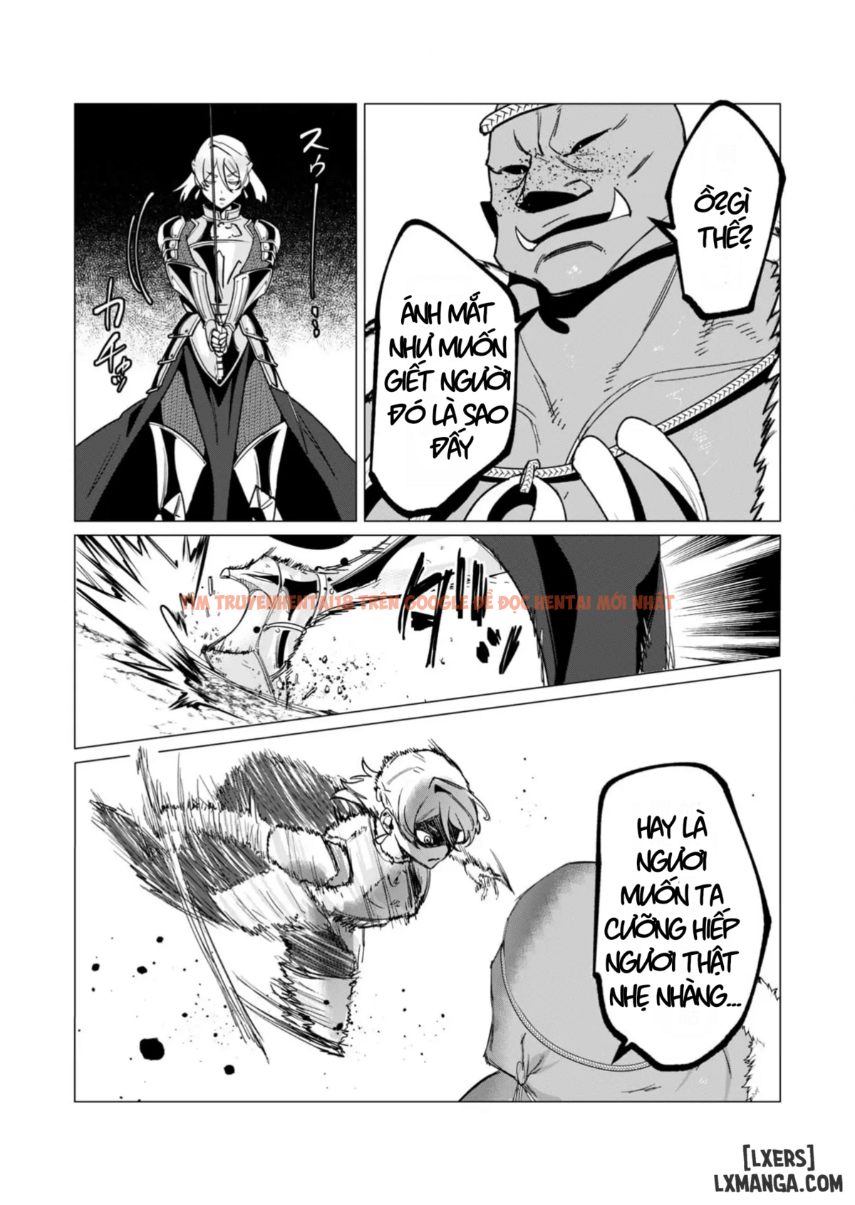 Trang truyện 18 trong truyện tranh The Hero Wants A Married Woman As A Reward - Chapter 11: Dũng Sĩ x Nữ Hiệp Sĩ x Orc King(Phần 2) - zhentaivn.pro