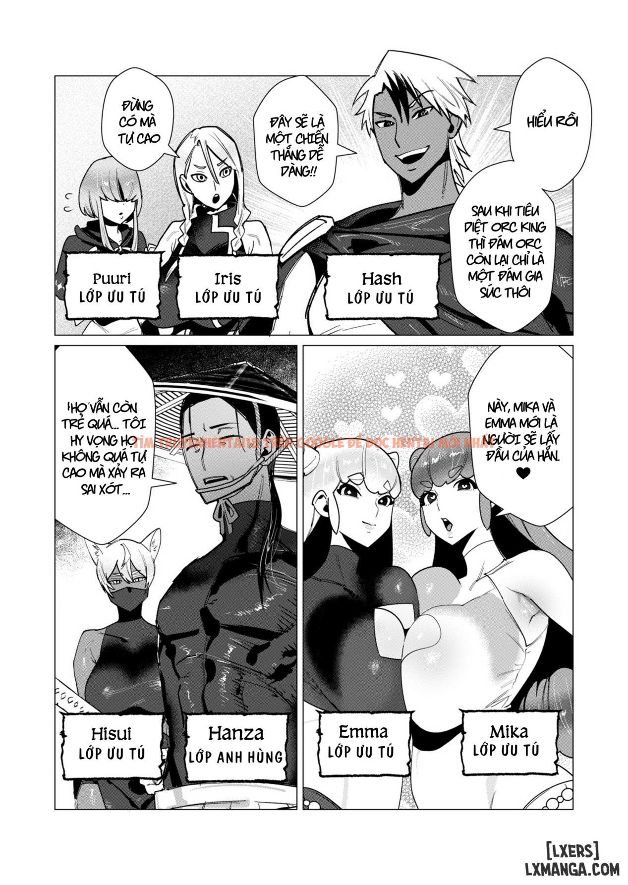 Trang truyện 4 trong truyện tranh The Hero Wants A Married Woman As A Reward - Chapter 11: Dũng Sĩ x Nữ Hiệp Sĩ x Orc King(Phần 2) - zhentaivn.pro