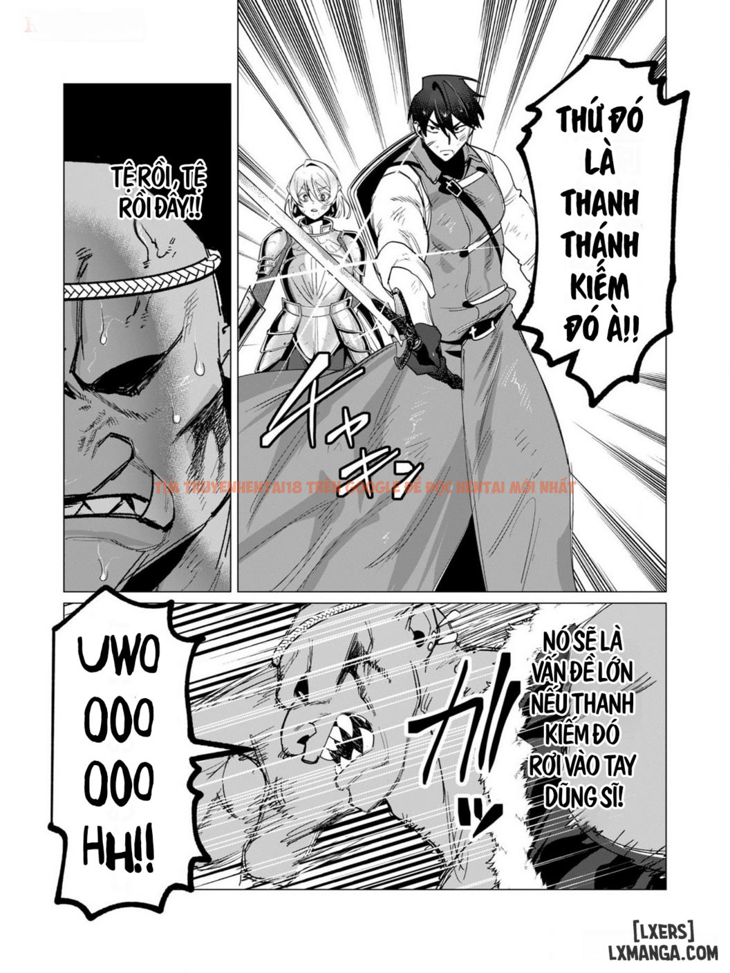 Trang truyện 21 trong truyện tranh The Hero Wants A Married Woman As A Reward - Chapter 13 : Dũng Sĩ x Nữ Hiệp Sĩ x Orc King(Phần 4) - zhentaivn.pro