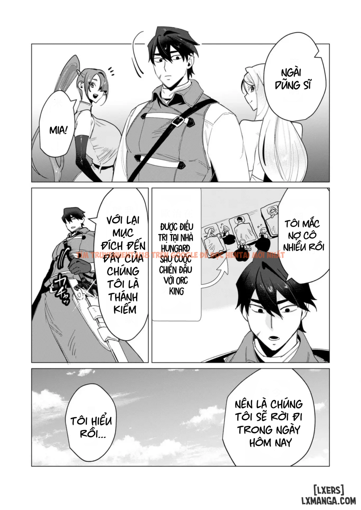 Trang truyện 28 trong truyện tranh The Hero Wants A Married Woman As A Reward - Chapter 13 : Dũng Sĩ x Nữ Hiệp Sĩ x Orc King(Phần 4) - zhentaivn.pro