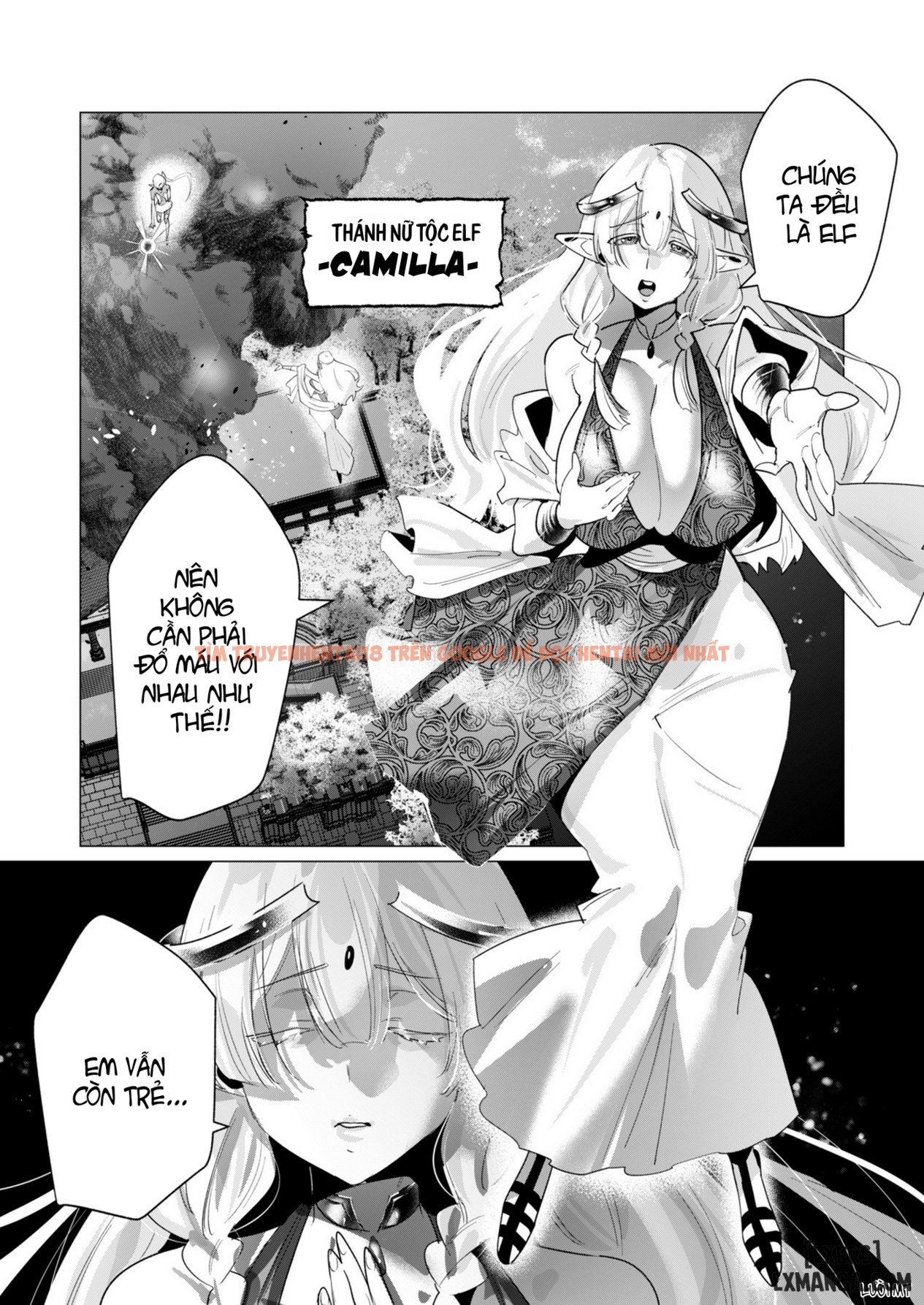Trang truyện 18 trong truyện tranh The Hero Wants A Married Woman As A Reward - Chapter 17 : Dũng Sĩ và lời nguyền Dark Elf (Phần 4) - zhentaivn.pro