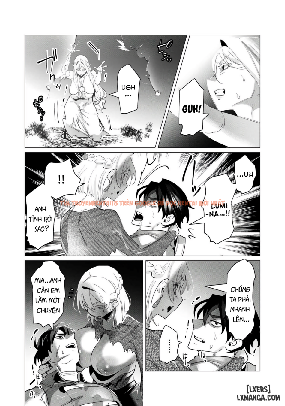 Trang truyện 28 trong truyện tranh The Hero Wants A Married Woman As A Reward - Chapter 18 : Dũng Sĩ và lời nguyền Dark Elf (Phần 5) - zhentaivn.pro