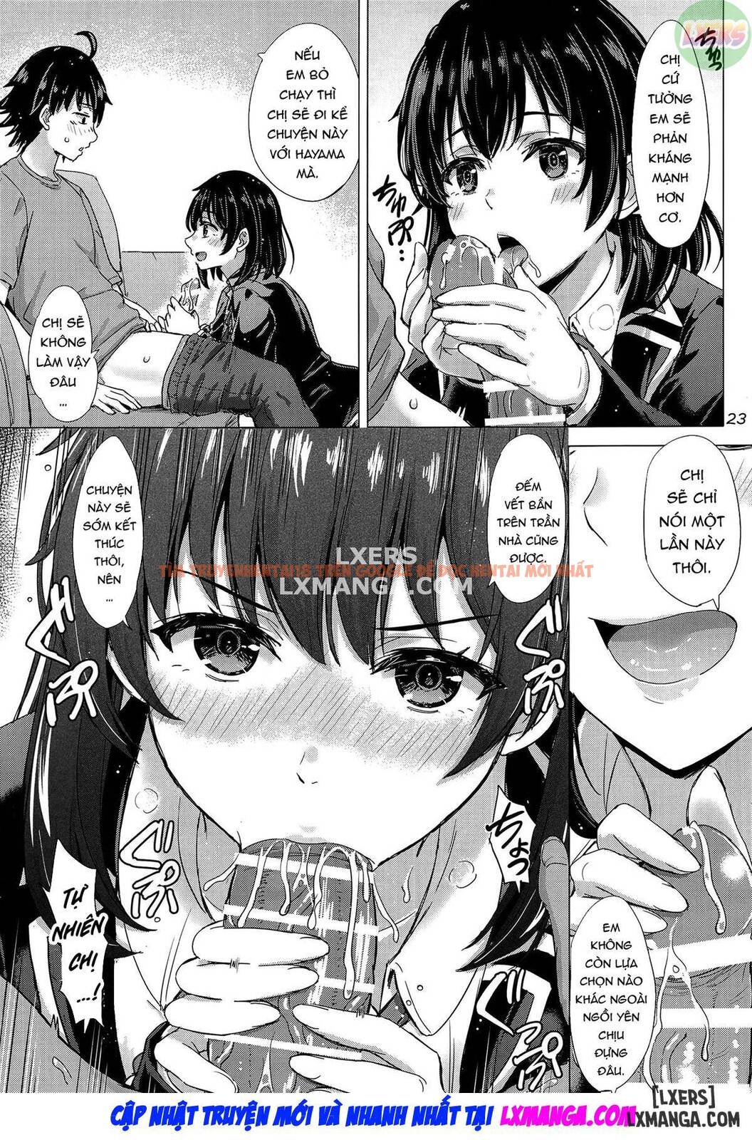 Xem ảnh 24 trong truyện hentai The Naughty Secrets Of The Yukinoshita Sisters - One Shot - hentaitvn.net