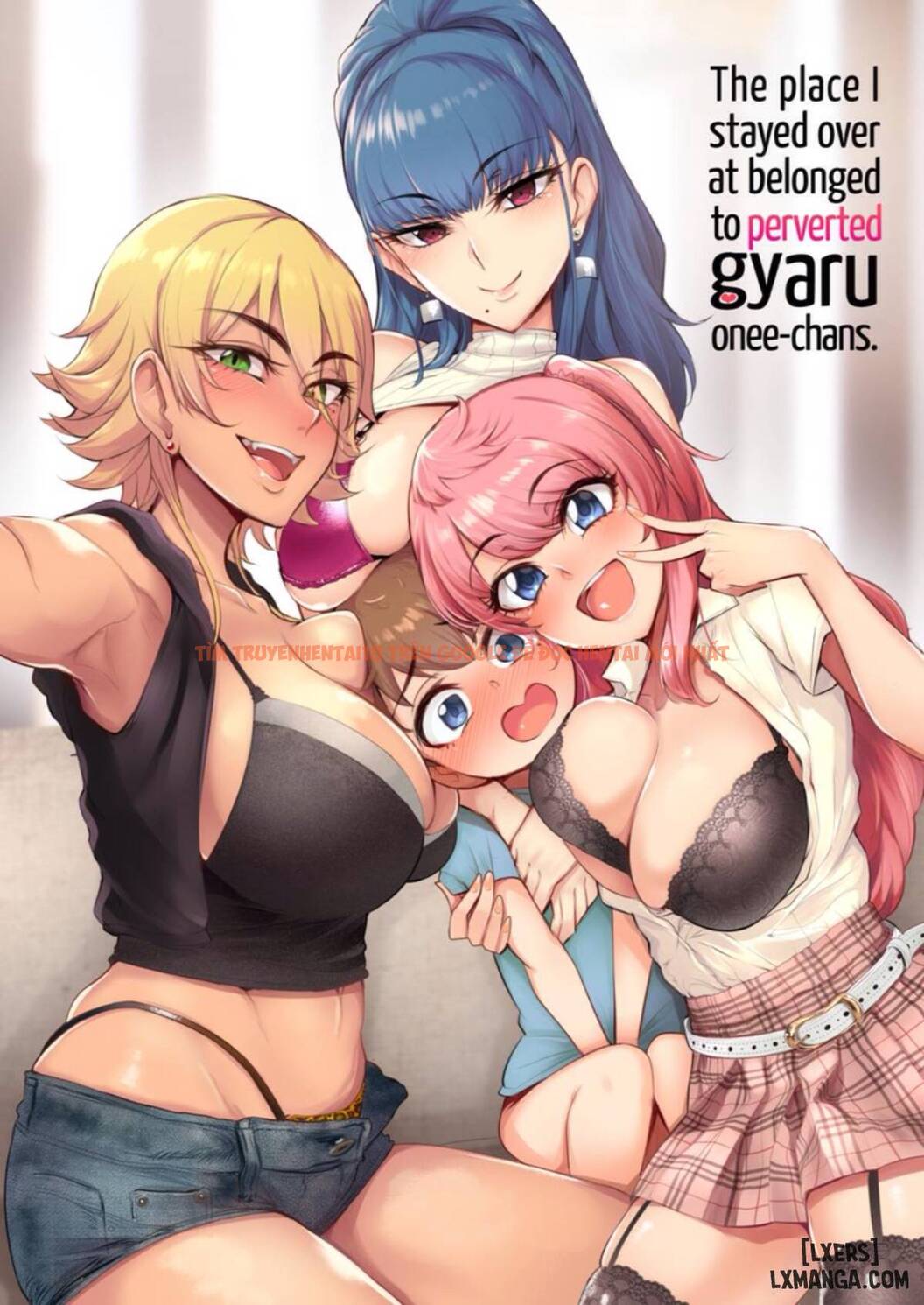 Xem ảnh 0 trong truyện hentai The Place I Stayed Over At Belonged To Perverted Gyaru Onee-chans - One Shot - hentaitvn.net