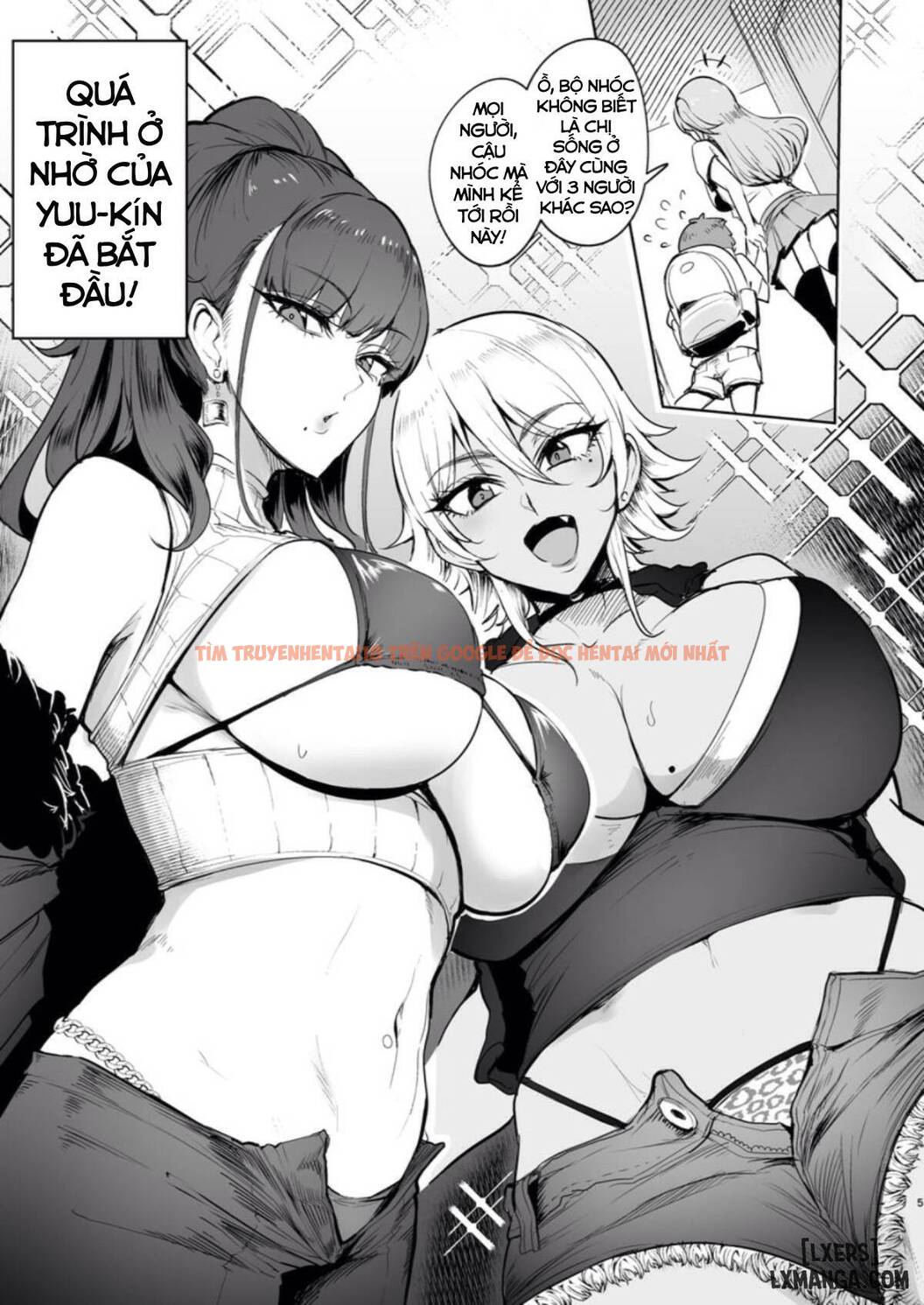 Xem ảnh 3 trong truyện hentai The Place I Stayed Over At Belonged To Perverted Gyaru Onee-chans - One Shot - hentaitvn.net
