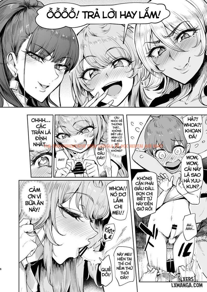 Xem ảnh 6 trong truyện hentai The Place I Stayed Over At Belonged To Perverted Gyaru Onee-chans - One Shot - hentaitvn.net