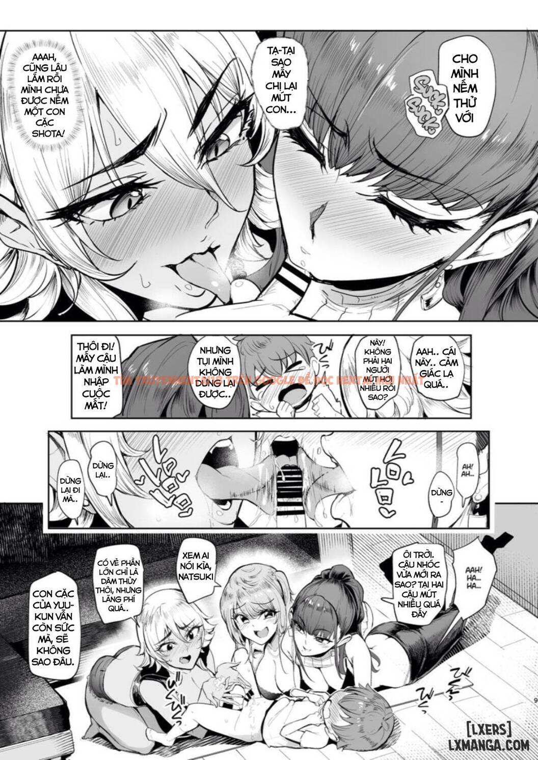 Xem ảnh 7 trong truyện hentai The Place I Stayed Over At Belonged To Perverted Gyaru Onee-chans - One Shot - hentaitvn.net