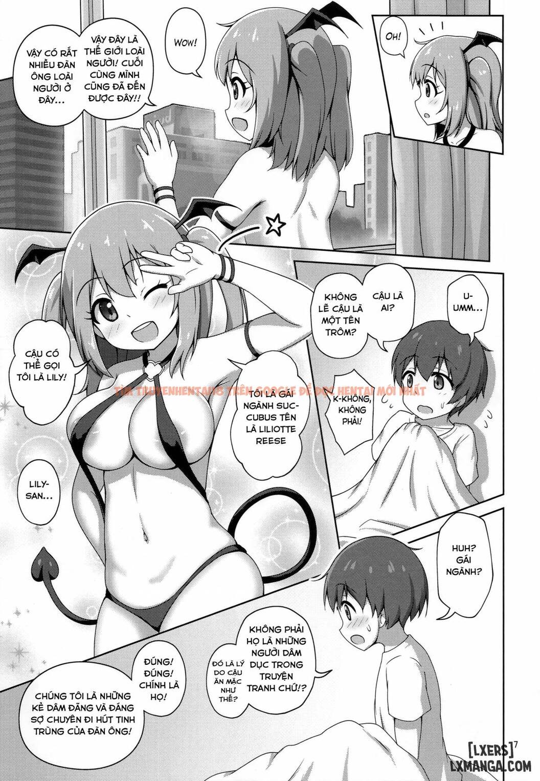 Xem ảnh 5 trong truyện hentai The Sheltered Succubus Meets A Little Boy - One Shot - hentaitvn.net