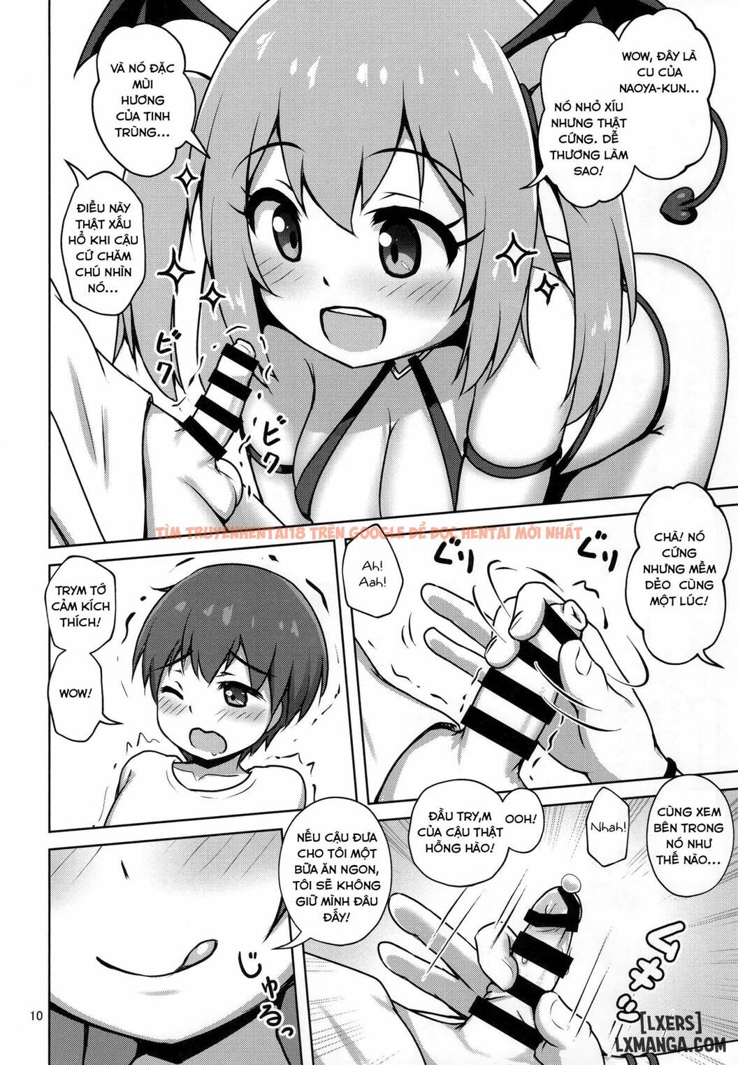 Xem ảnh 8 trong truyện hentai The Sheltered Succubus Meets A Little Boy - One Shot - hentaitvn.net