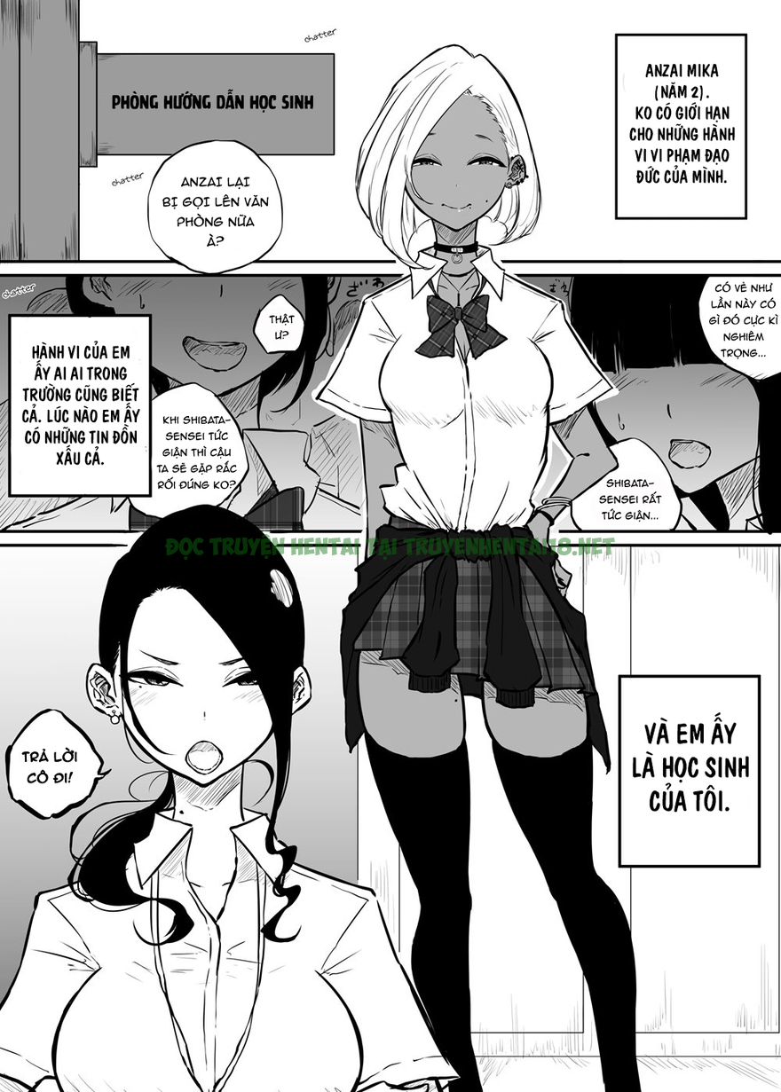 Xem ảnh 2 trong truyện hentai The Story Of A Strict Teacher Who Got Fucked By Her Gyaru Bitch Student - Chap 1 - truyenhentai18.pro