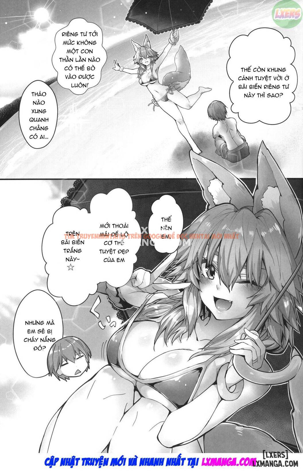 Xem ảnh 6 trong truyện hentai The Sun! The Beach! Beachside Tamamo-chan - One Shot - hentaitvn.net