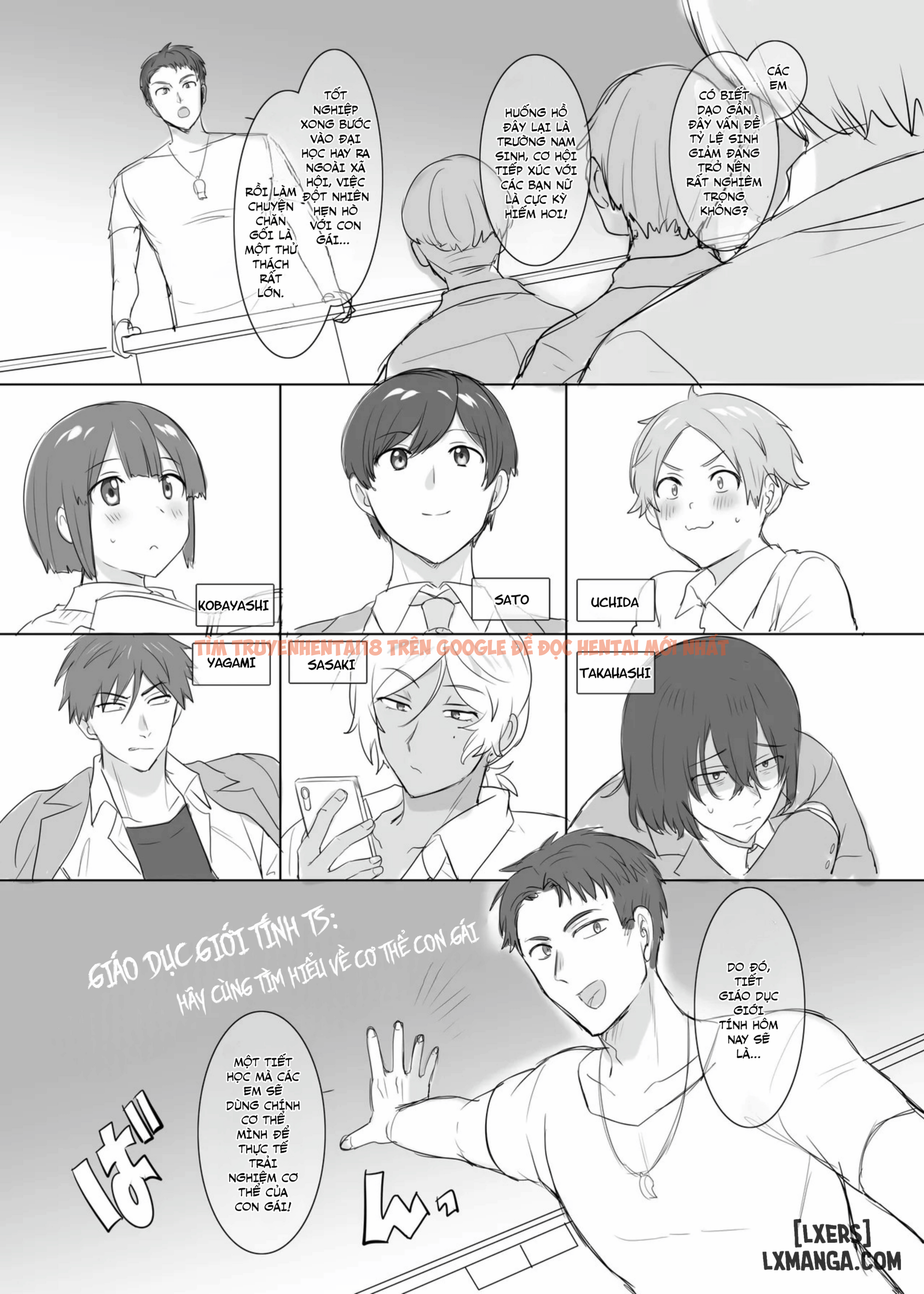 Trang truyện page_001 trong truyện tranh Tiết Học Thể Dục Sức Khỏe: Khi Cả Lớp Đều Biến Thành Con Gái - Chương 1 - lxmanga.org