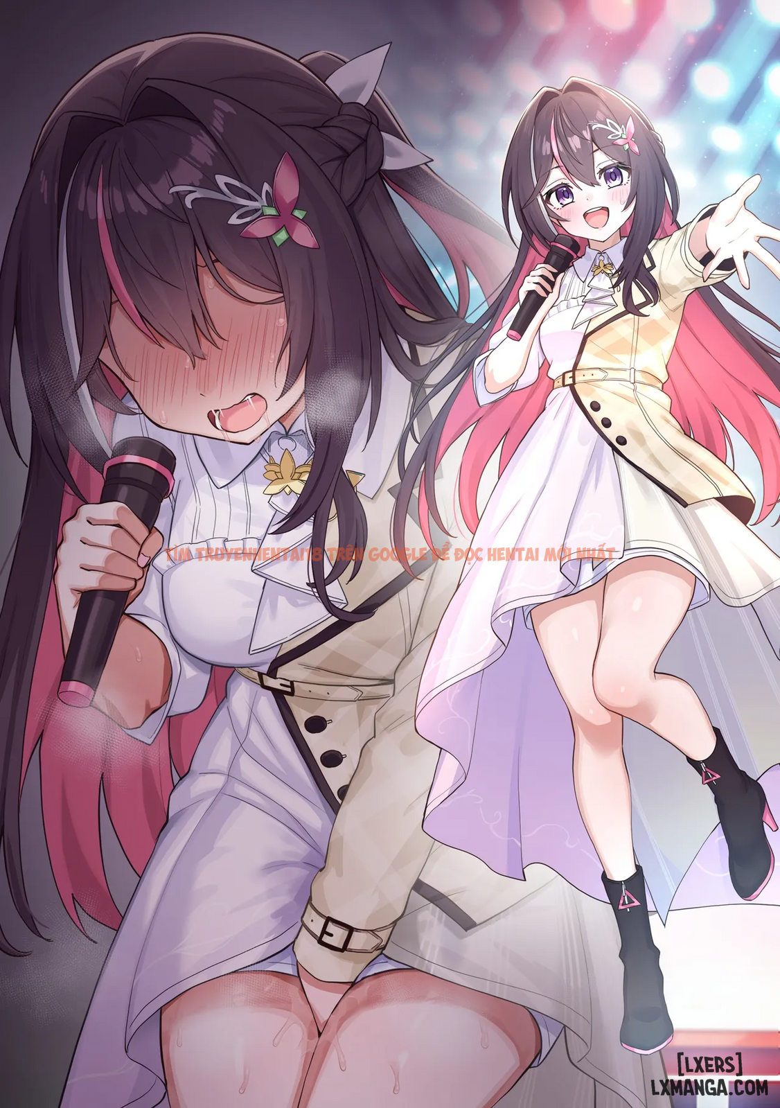 Xem ảnh Tổng Hợp Oneshot (hololive) Của Kokemomo - Bị tráo trang phục biễu diễn có gắn máy rung, AZKi lên đỉnh ngay trên sân khấu. - page_008 - Truyenhentaiz.net