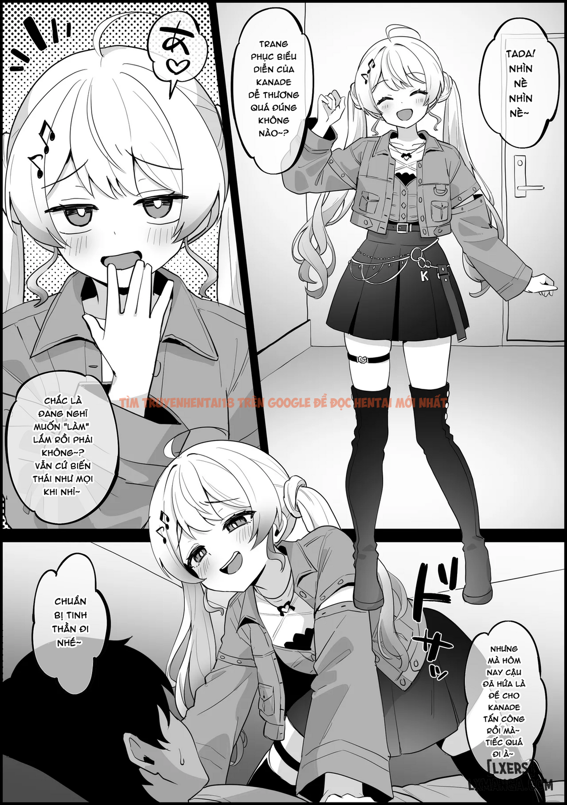 Xem ảnh Tổng Hợp Oneshot (hololive) Của Kokemomo - Chủ động tấn công với trang phục quá mức dễ thương, Kanade bị dạy dỗ cho 1 bài học. - page_002 - Truyenhentaiz.net