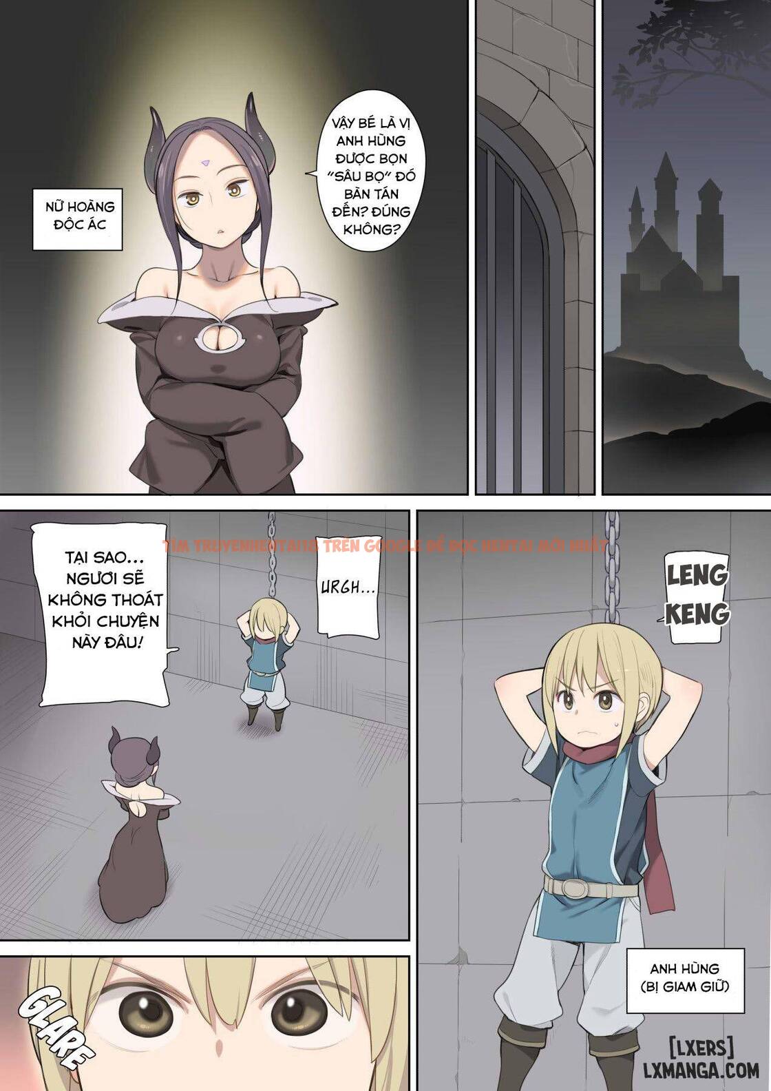 Trang truyện 1 trong truyện tranh Toraware Yuusha To Maou (onna) To Elf - One Shot - hentai24h.pro