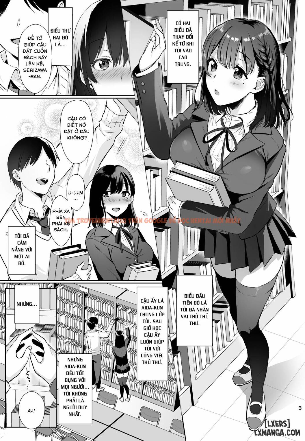 Xem ảnh 1 trong truyện hentai Toshoshitsu No Kanojo ~Seiso Na Kimi Ga Ochiru Made - Chapter 1 - hentaitvn.net