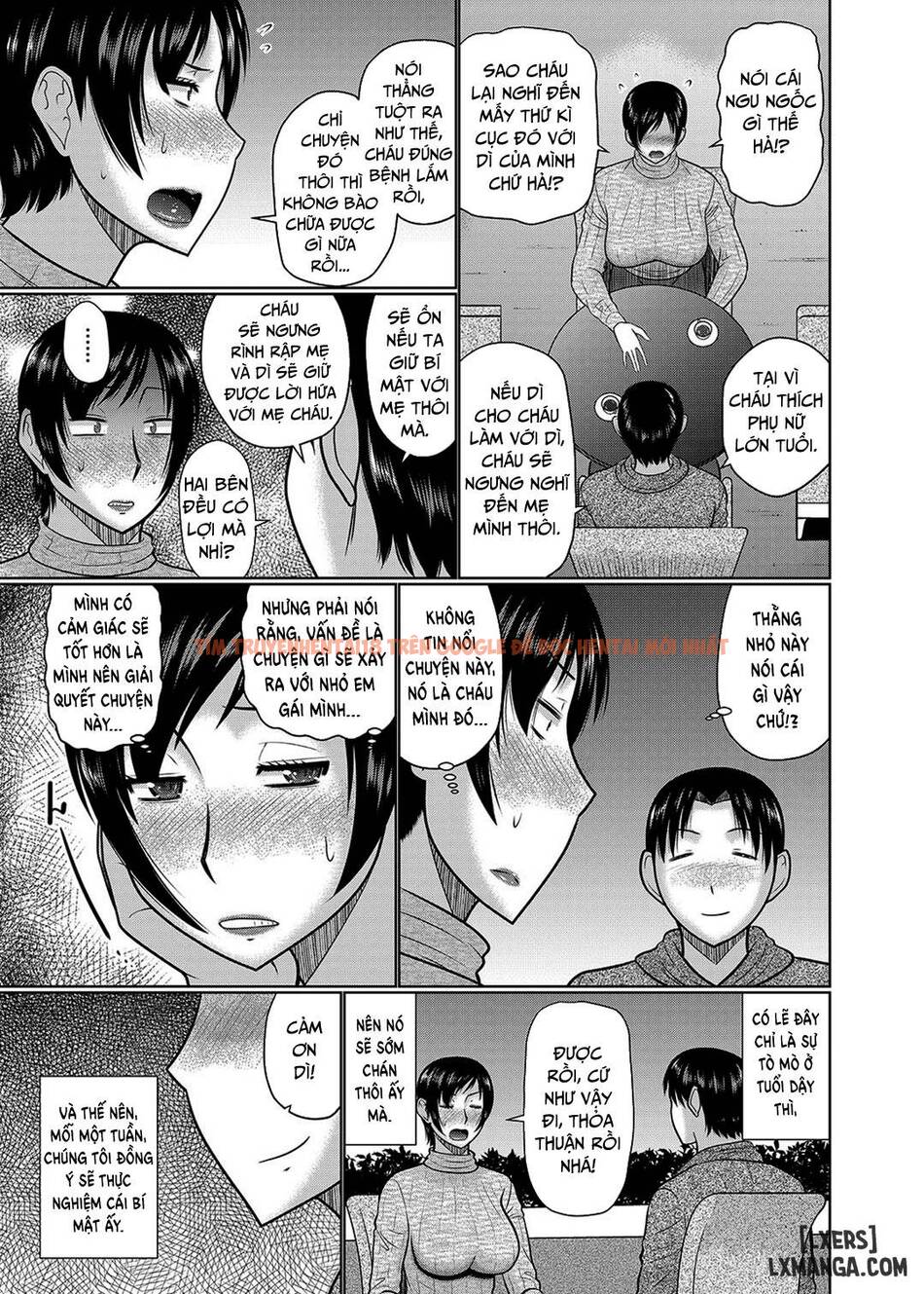 Trang truyện 4 trong truyện tranh Dì Tôi Và Mẹ Tôi Đều Là Của Tôi - Chapter 1 - hentai24h.pro