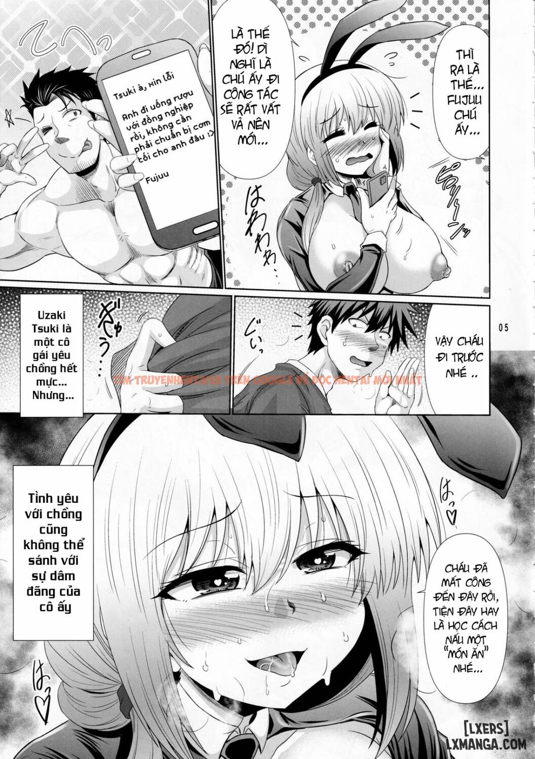 Trang truyện 3 trong truyện tranh Uzaki-chan Haha Wa Dosukebe Shitai - One Shot - hentai24h.pro