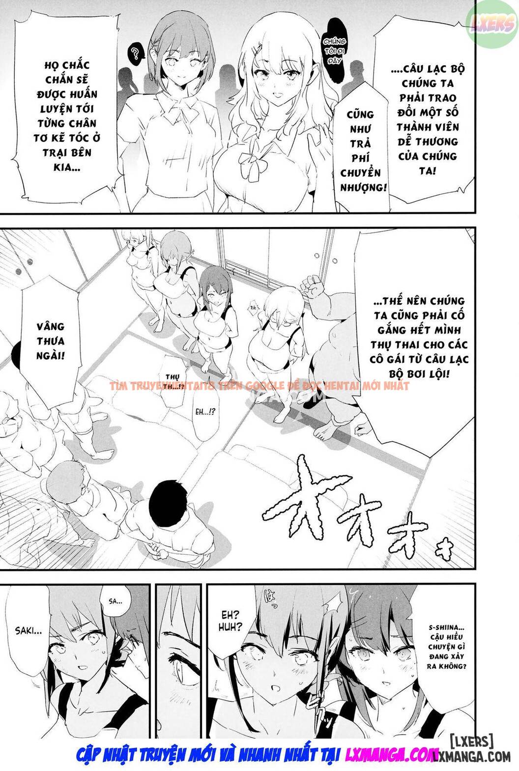 Xem ảnh 6 trong truyện hentai Watashi-tachi No Onaho Koukan Gasshuku Ichinichime - One Shot - hentaitvn.net